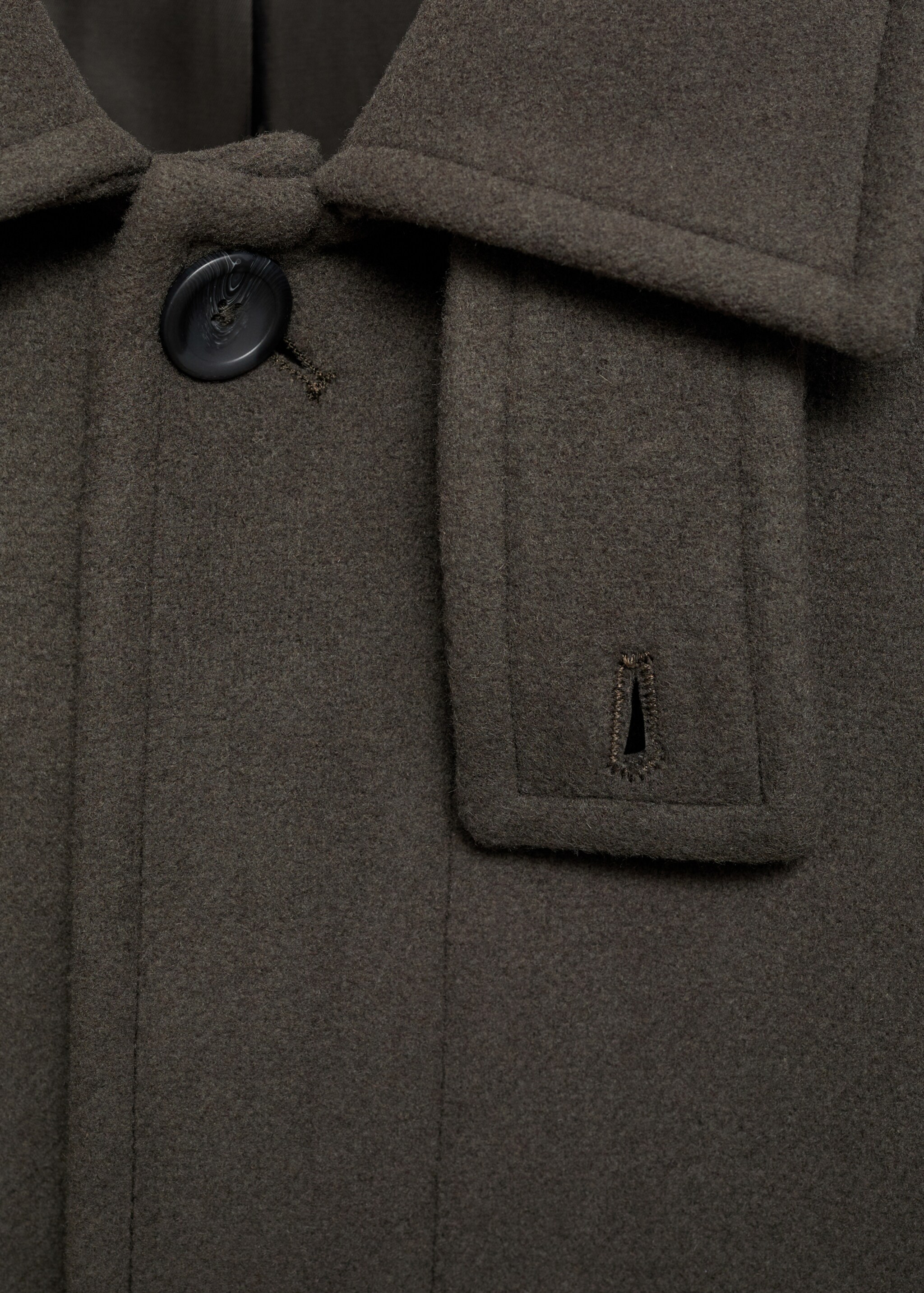 Manteau long laine recyclée - Détail de l'article 8