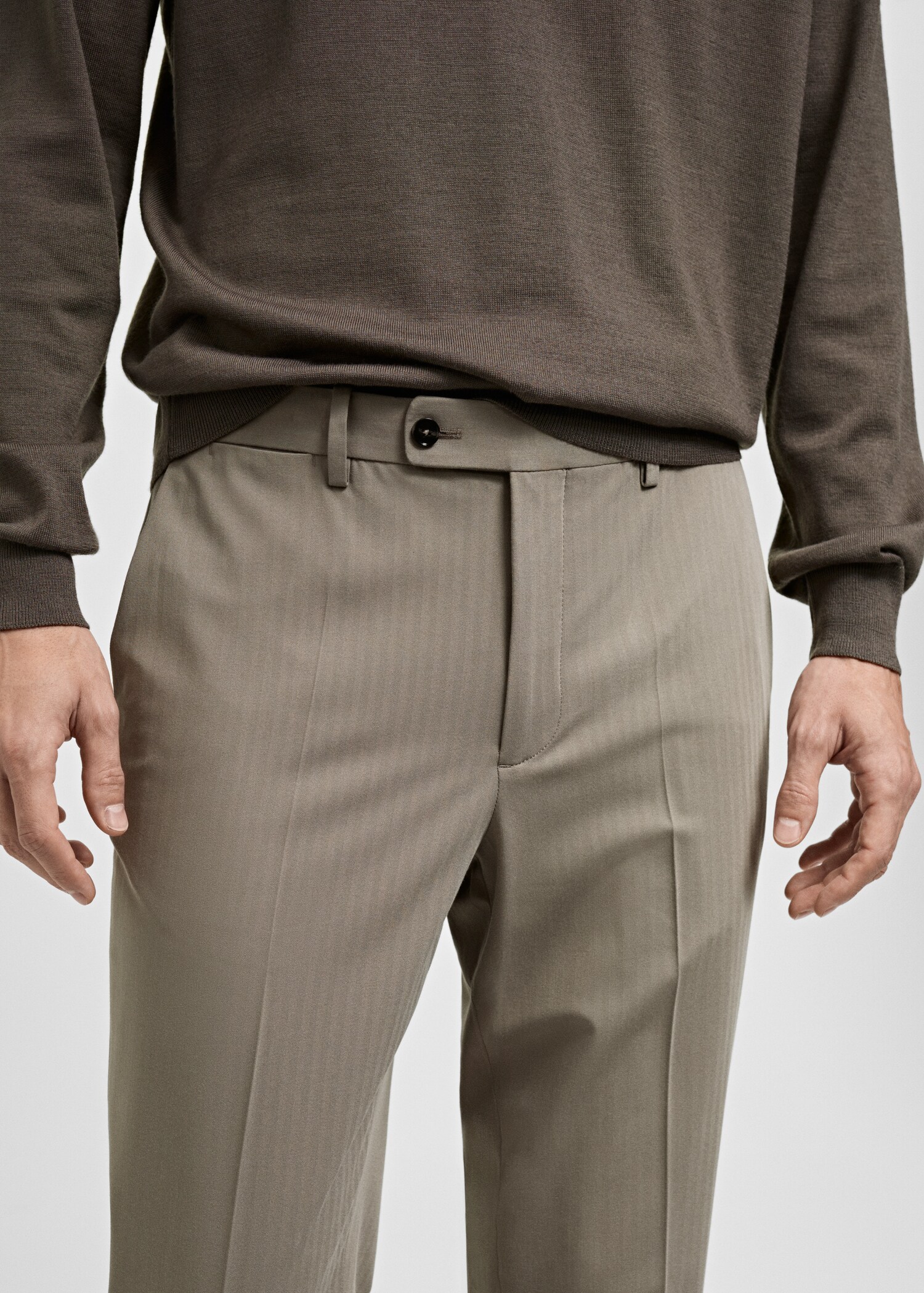 Spodnie garniturowe Mónaco slim fit - Szczegóły artykułu 1