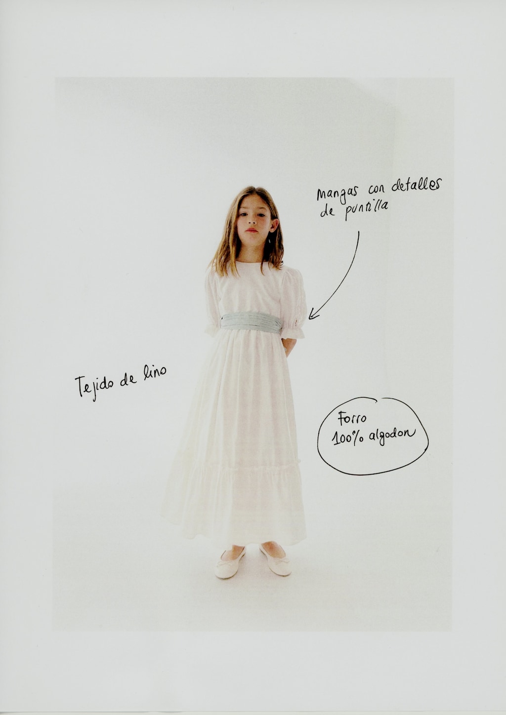 Ruffled linen dress - Kids | MANGO USA