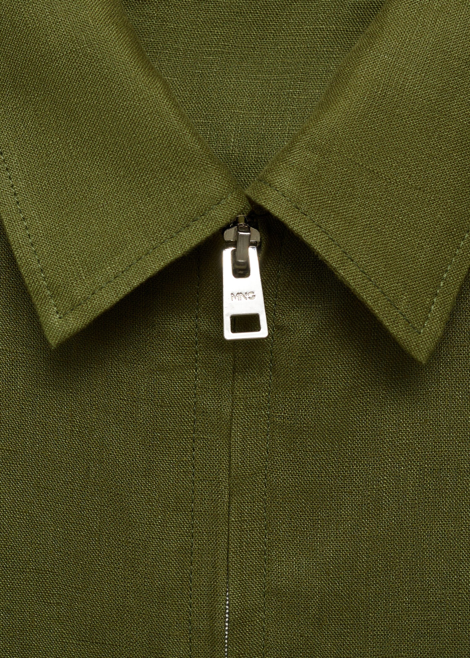 100% linen jacket with pockets - Details of the article 8