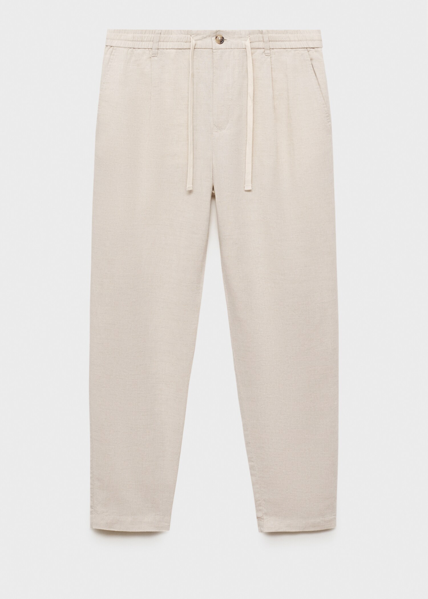 Slim-fit trousers with drawstring - Article without model