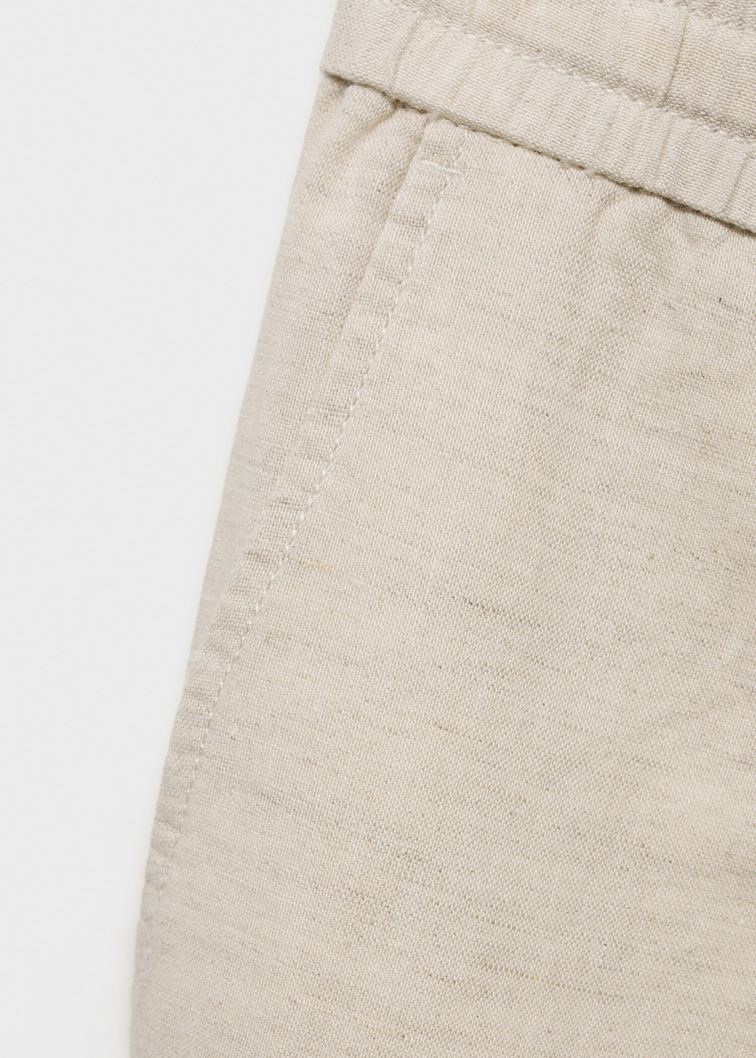 Slim-fit trousers with drawstring - Details of the article 0