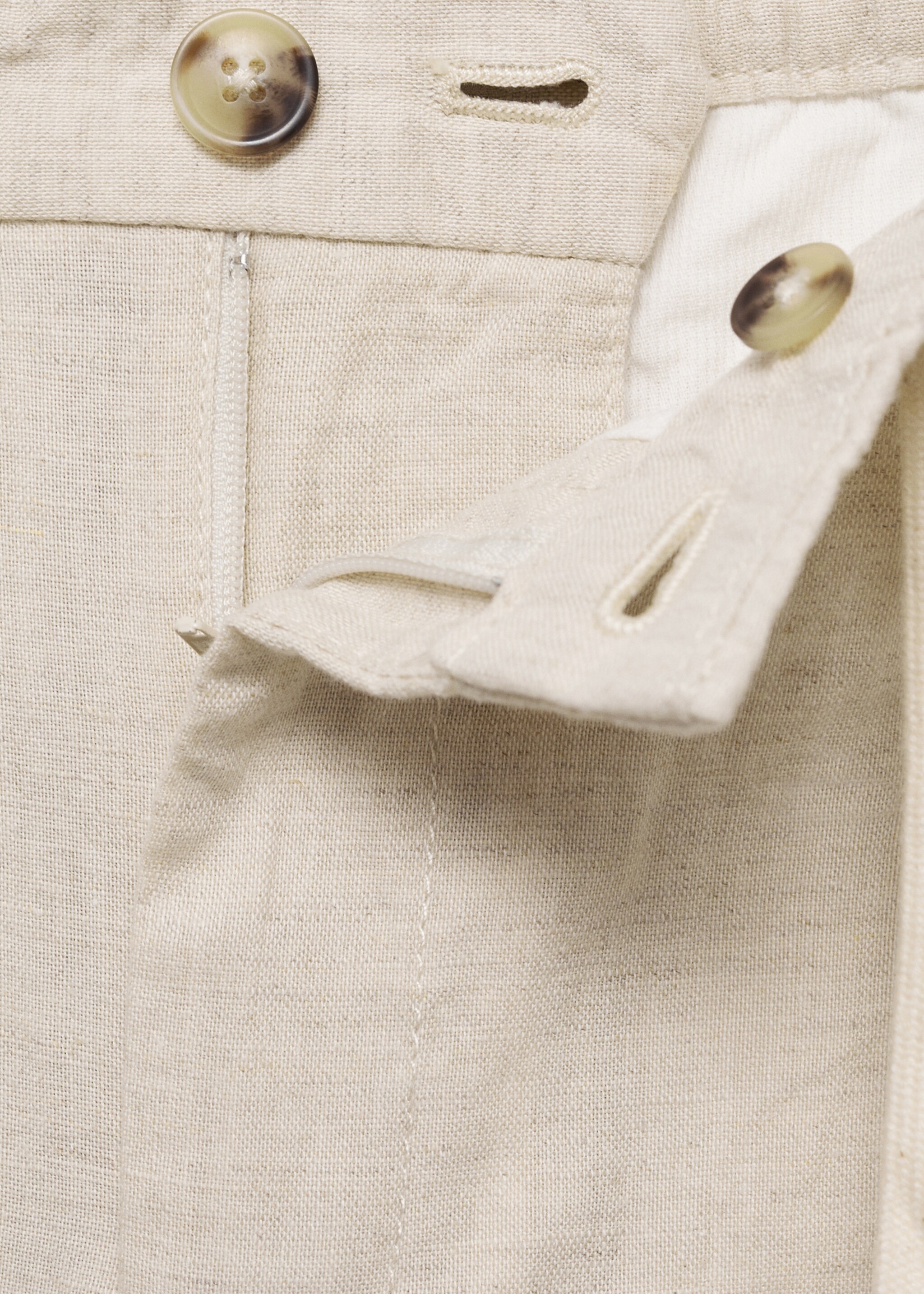 Pantalón slim fit lino cordón - Detalle del artículo 8