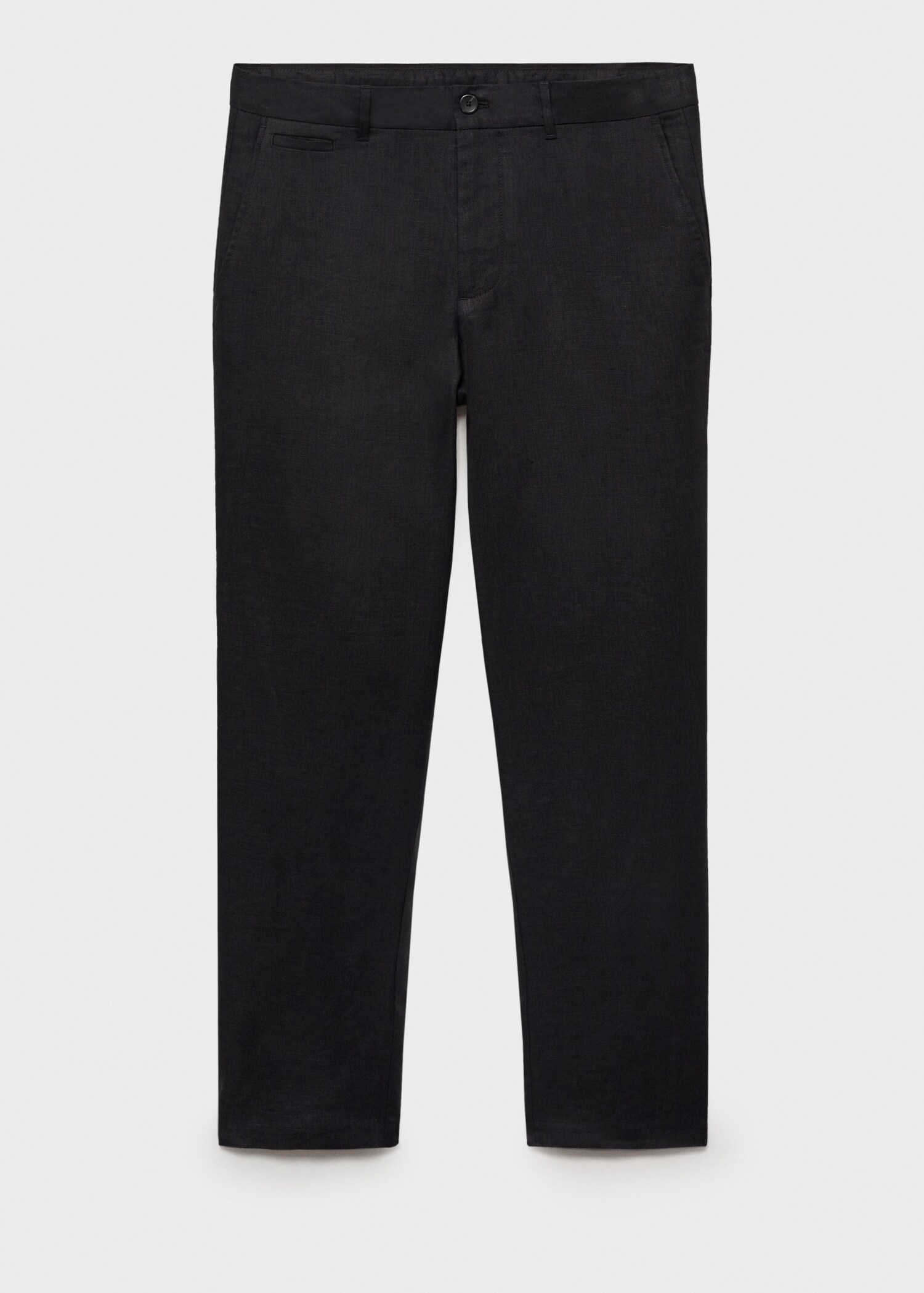 Slim-fit 100% linen trousers - Article without model