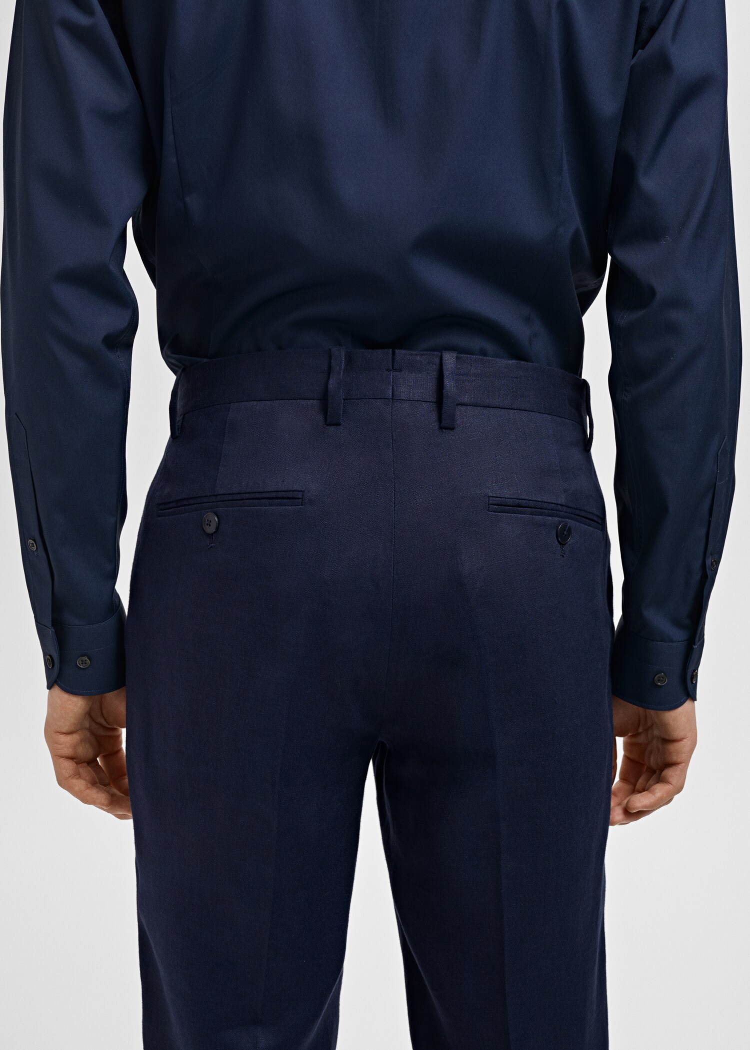 Pantalon costume Amalfi 100 % lin slim-fit - Détail de l'article 4