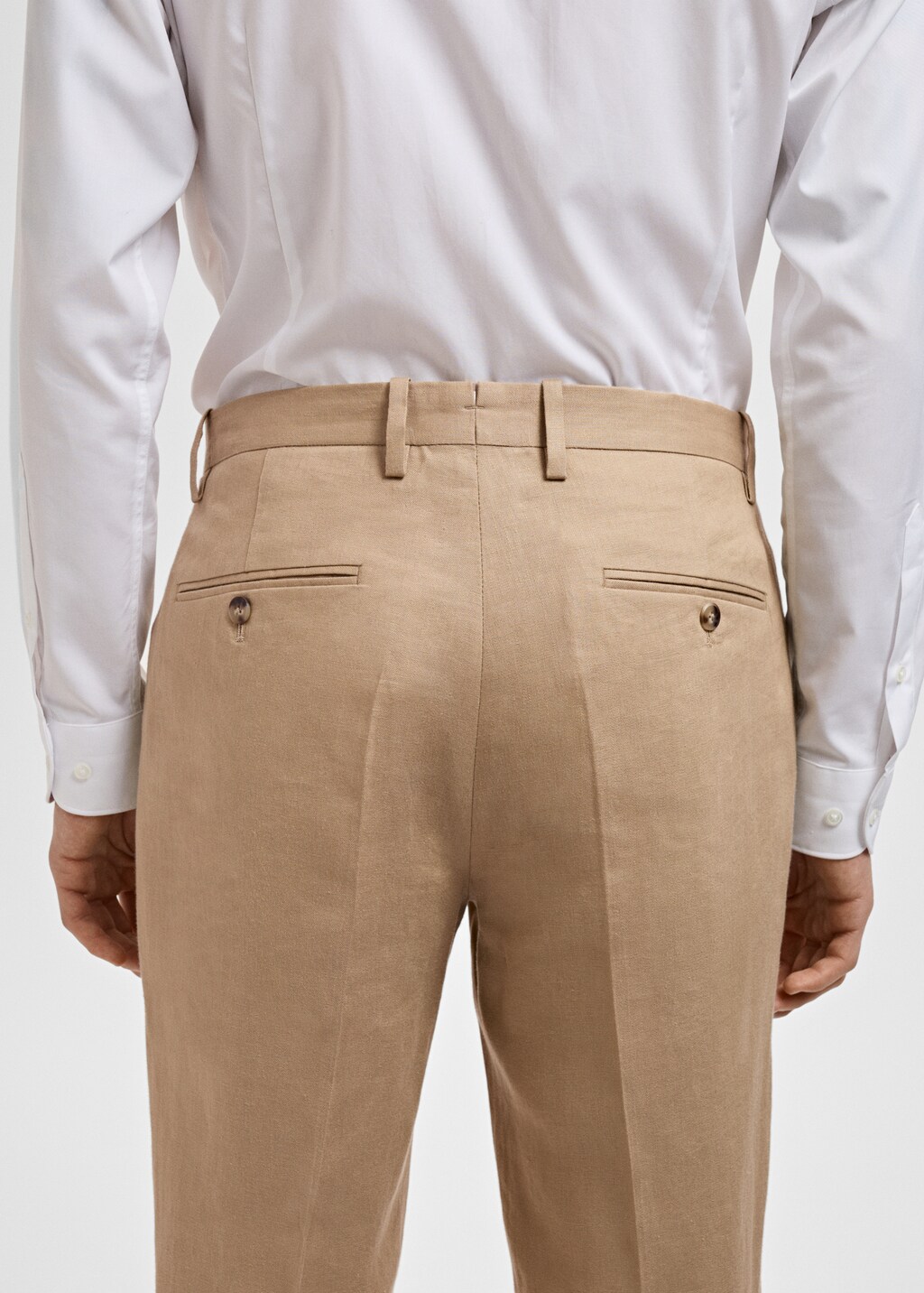 Amalfi 100% linen slim-fit suit pants
