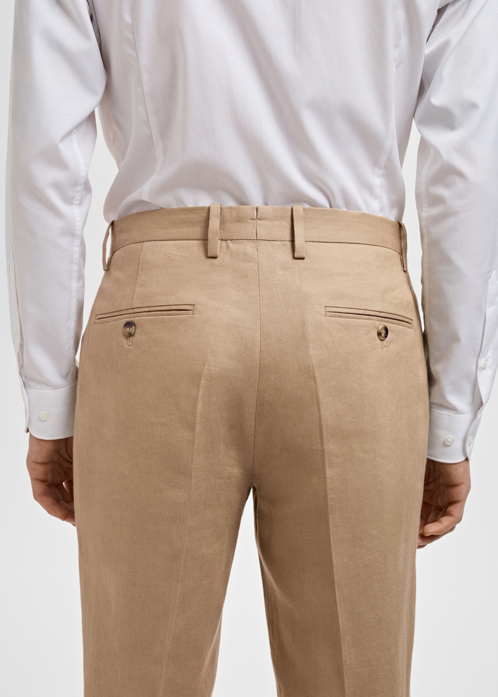 Amalfi 100% linen slim-fit suit pants