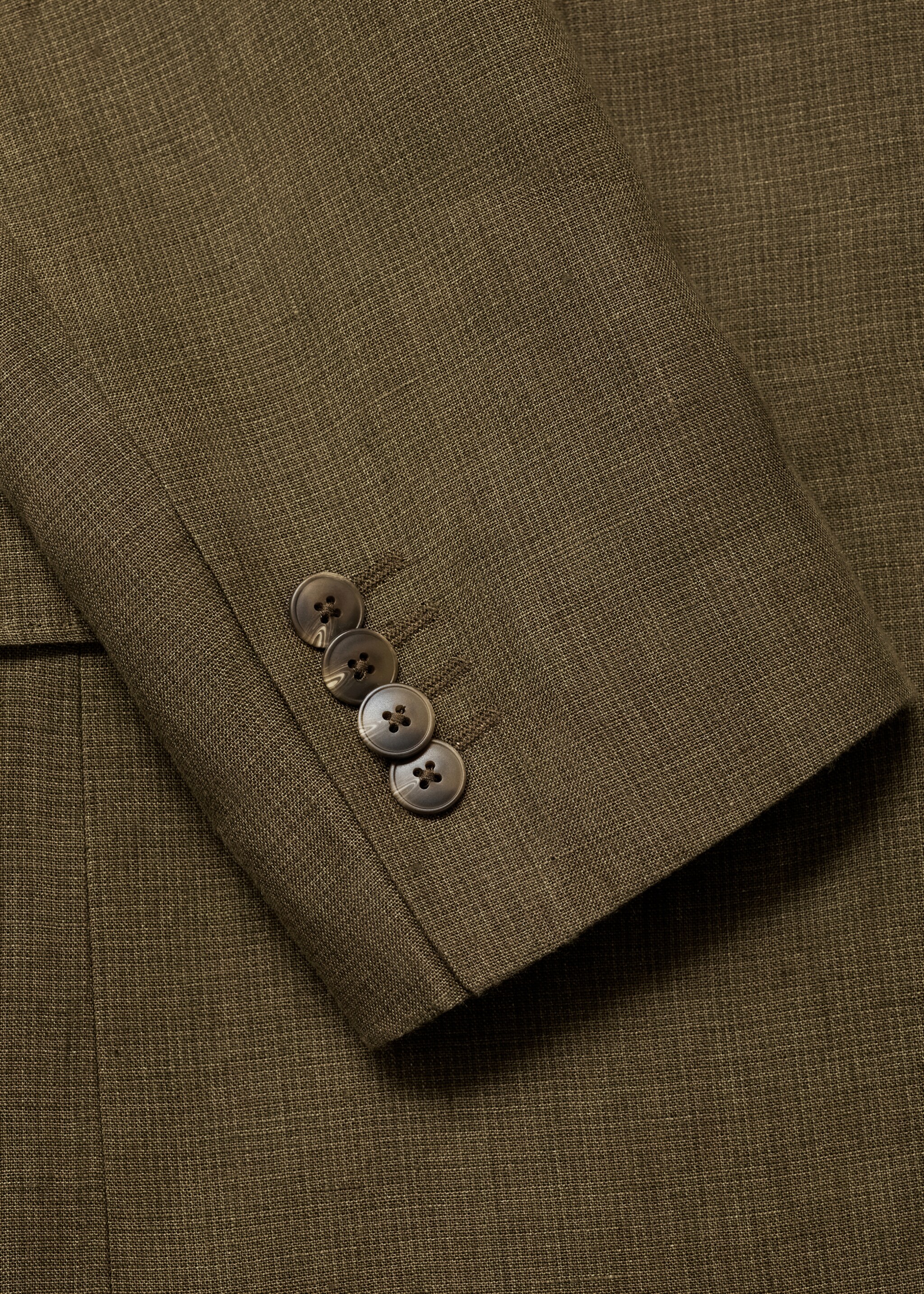 Amalfi 100% linen slim-fit suit jacket - Details of the article 0