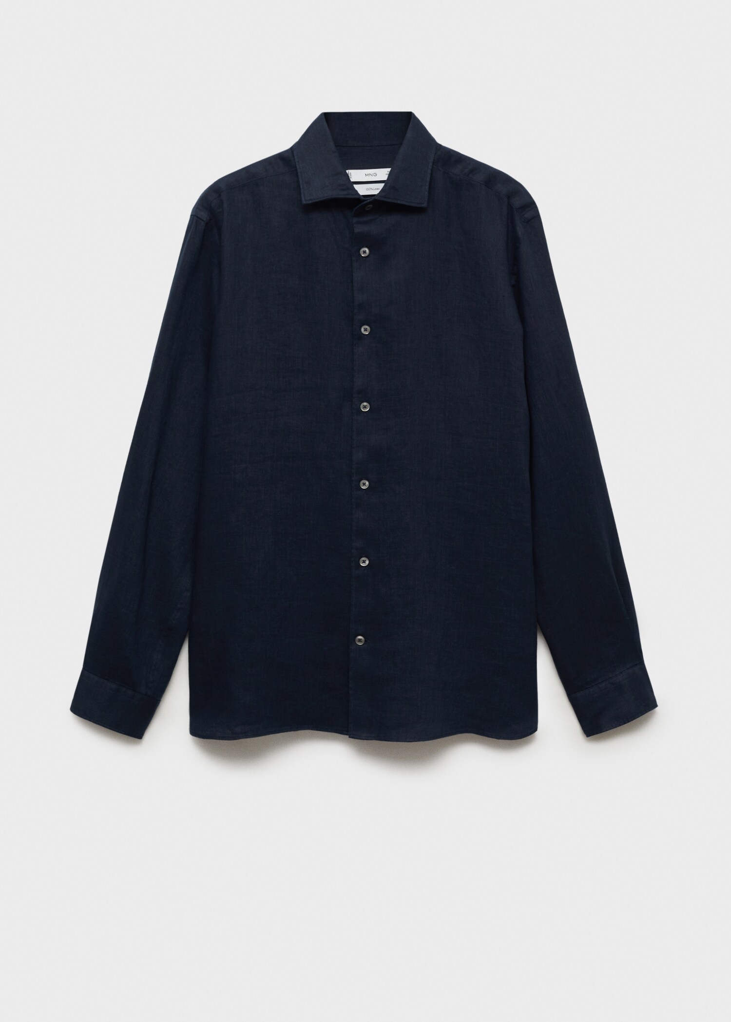 100% linen slim-fit shirt - Article without model
