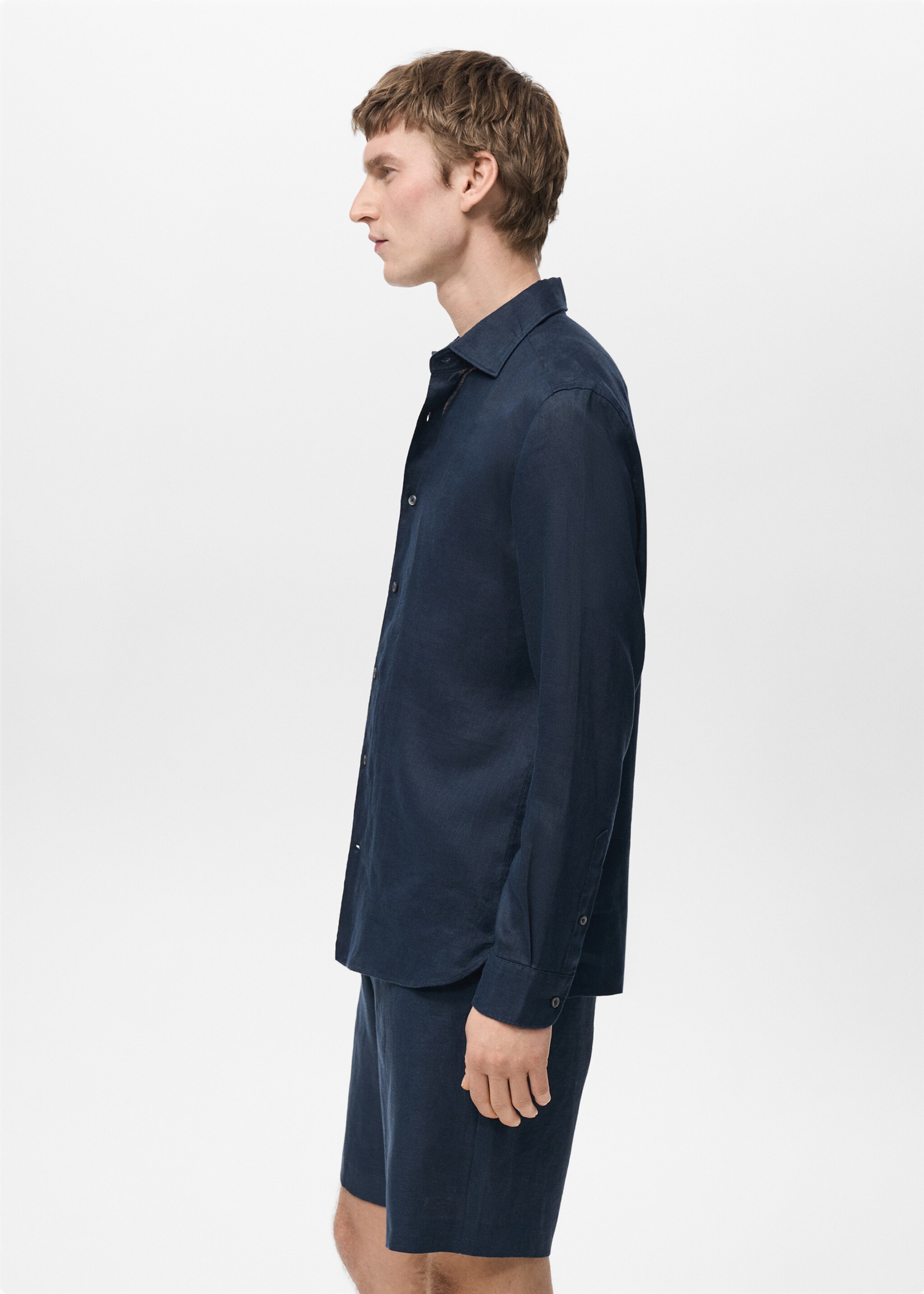 Camisa slim fit 100% lino - Detalle del artículo 1