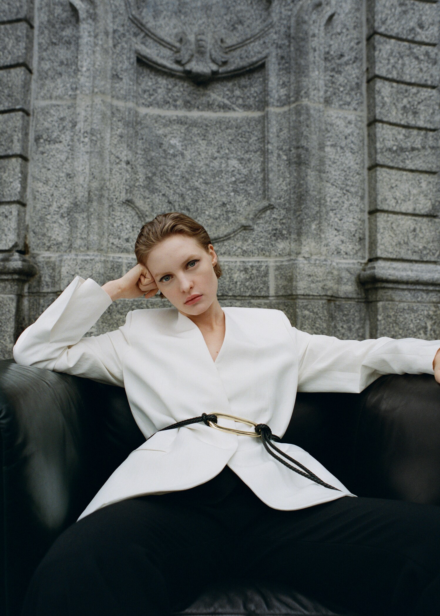 Lyocell and linen-blend jacket - Details of the article 6