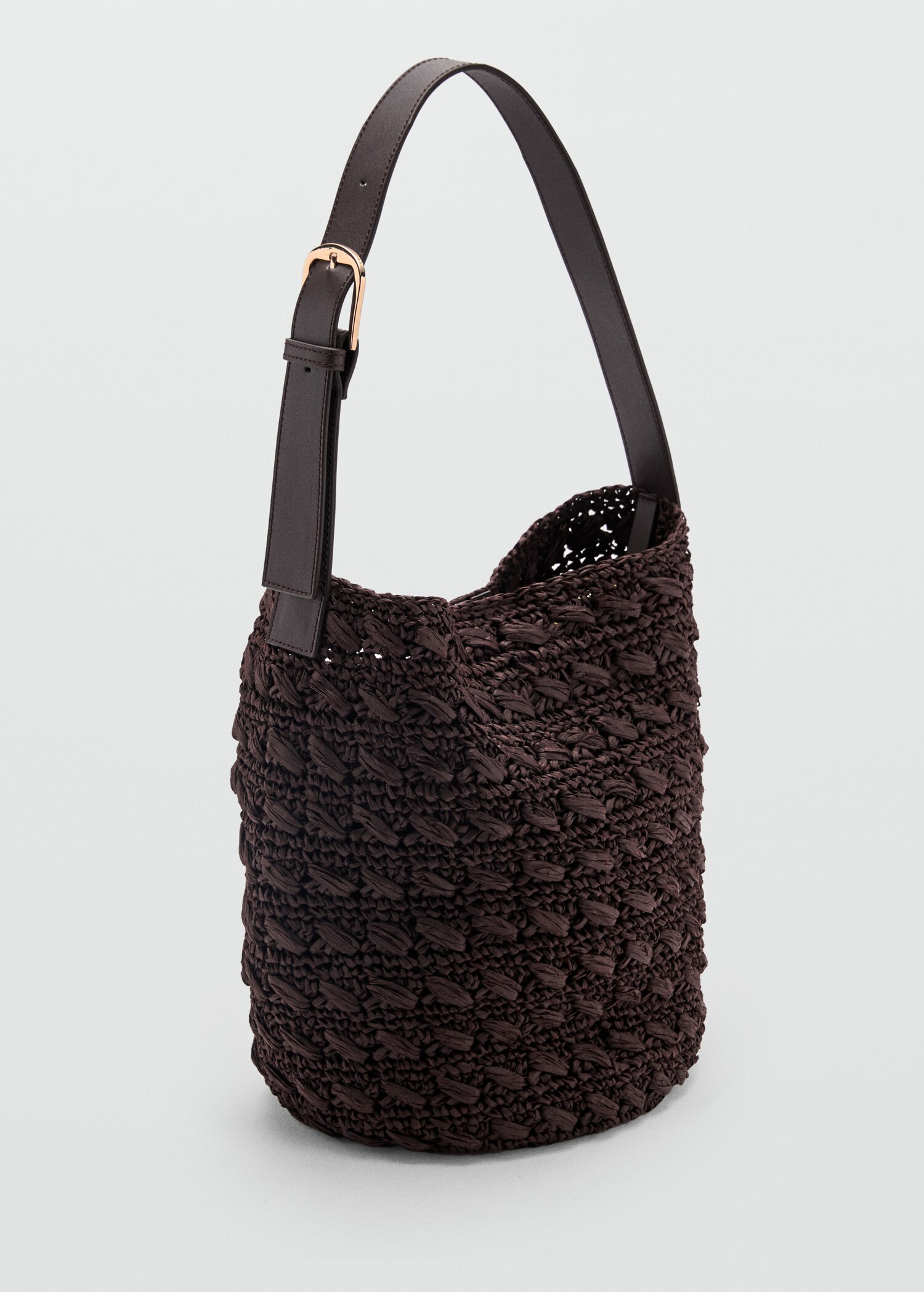 Natural fibre shoulder bag - Medium plane
