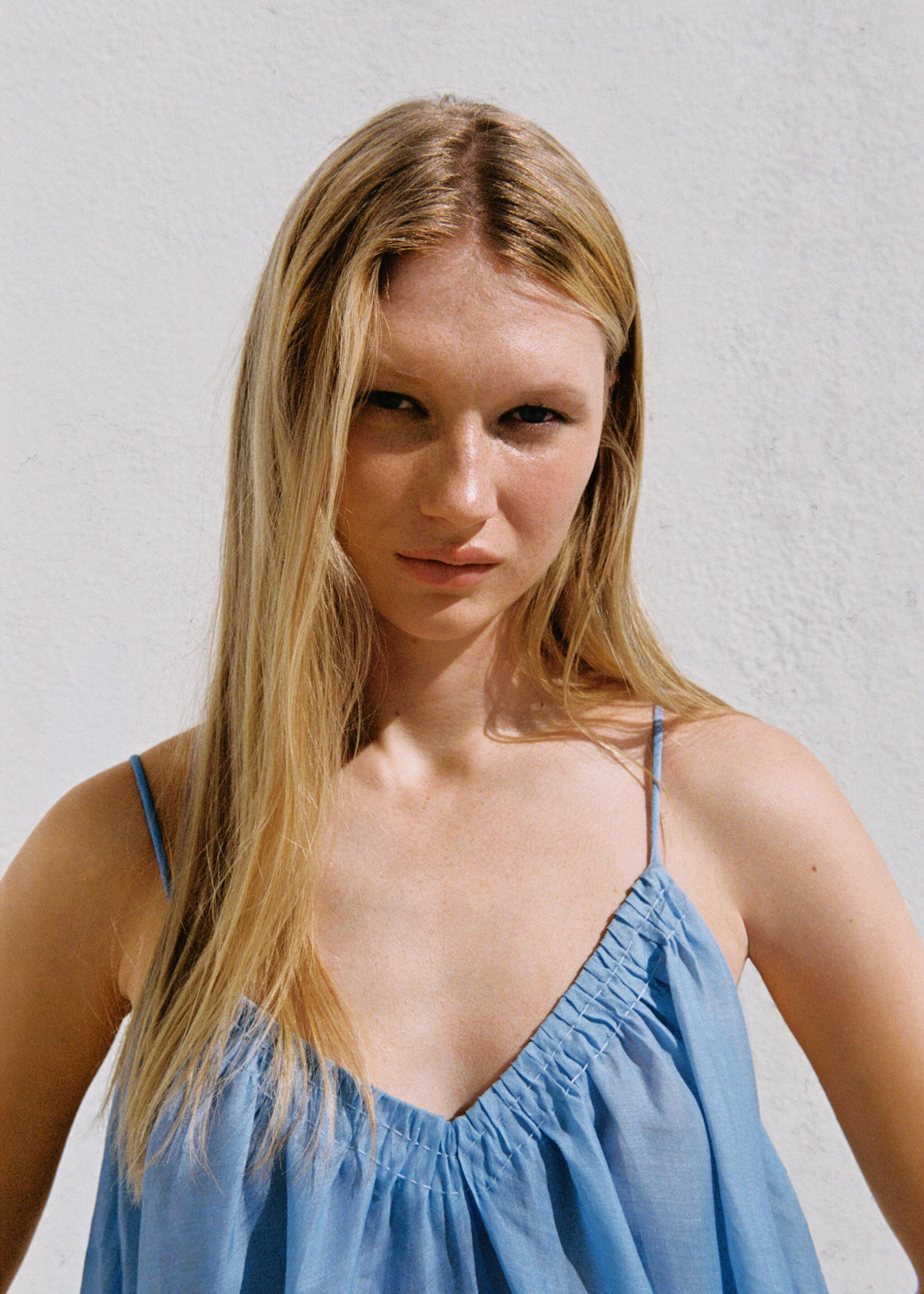 Ramie nightdress with degraded effect - Details of the article 7