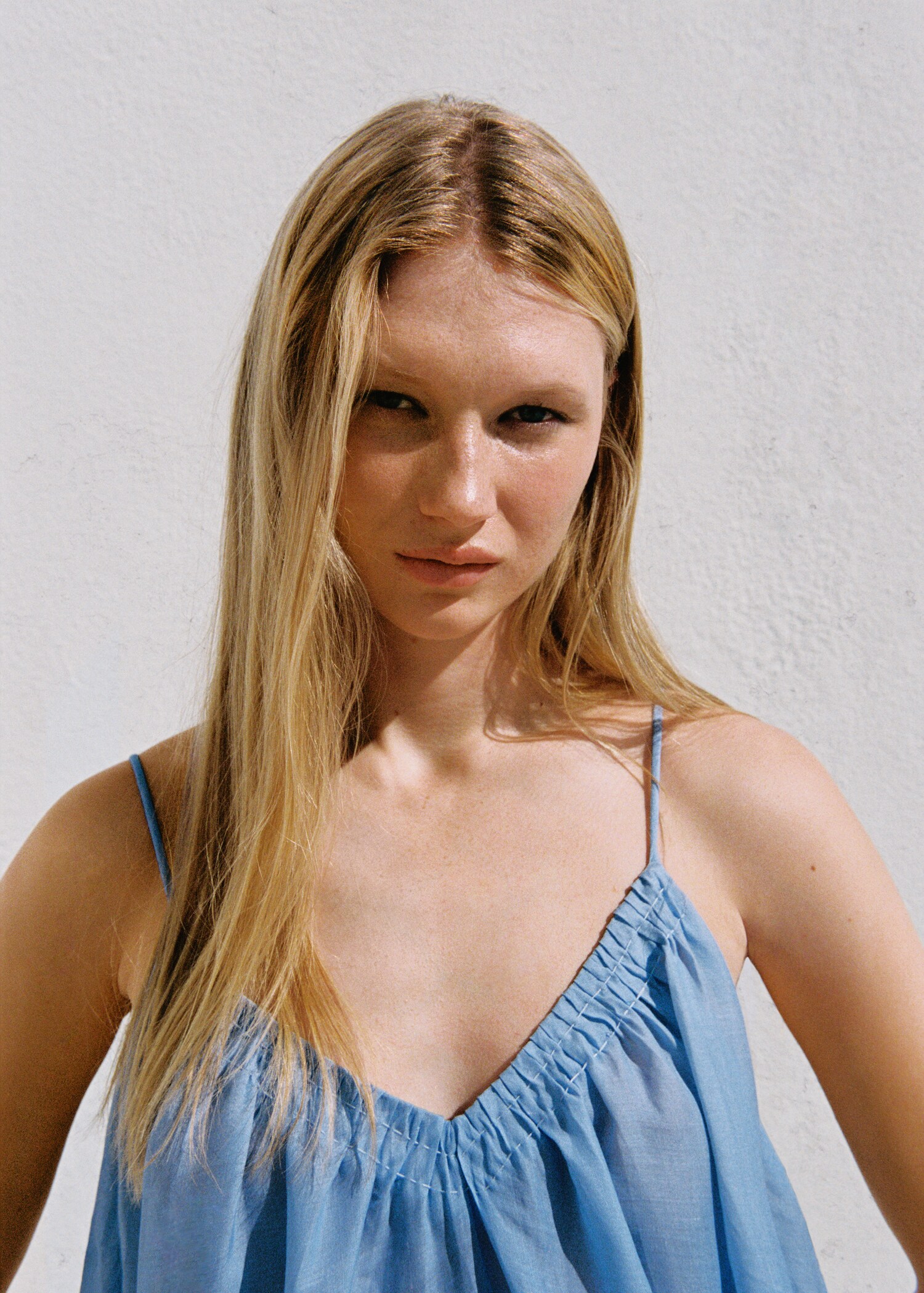 Ramie nightdress with degraded effect - Details of the article 7