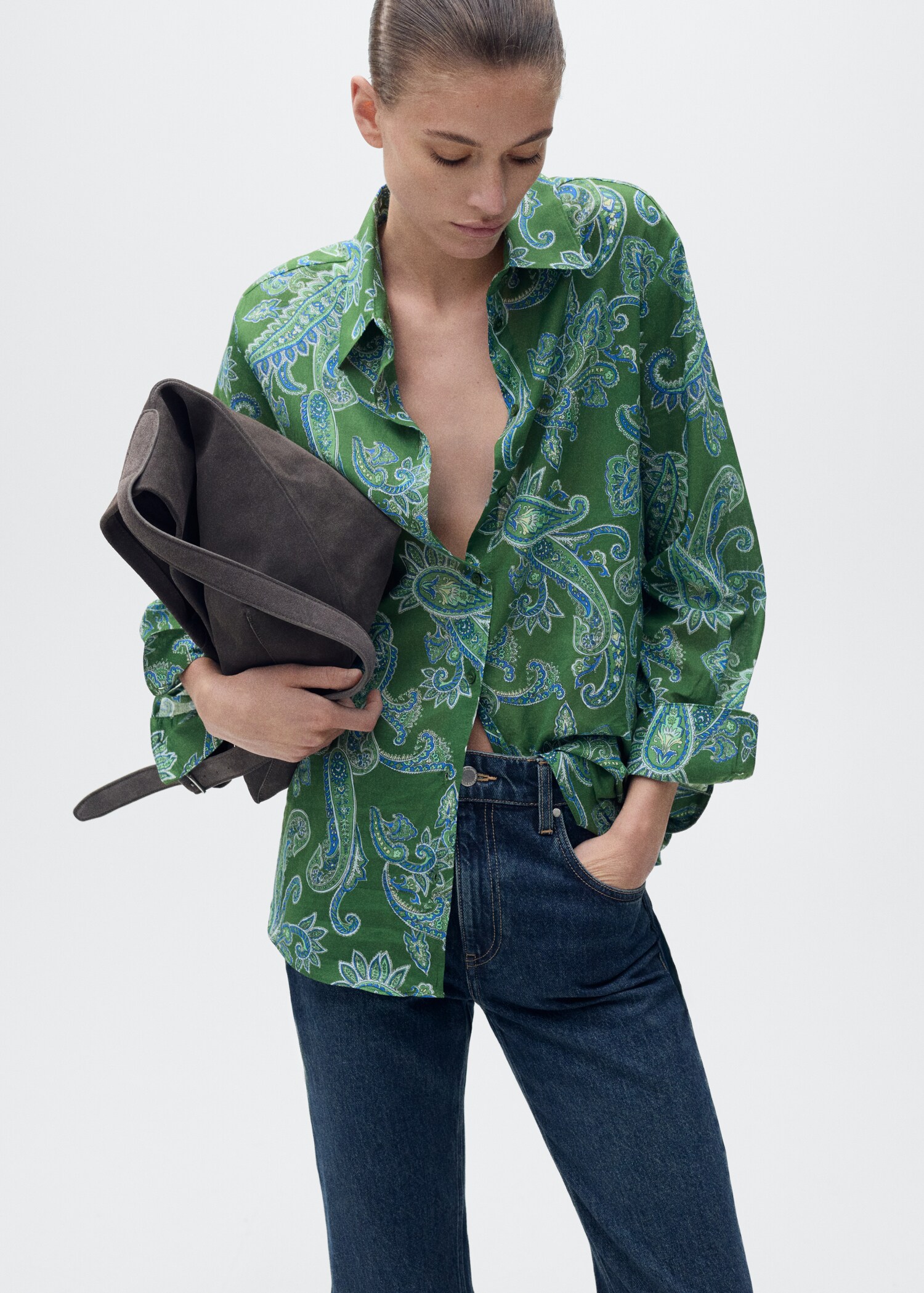 Chemise coton imprimé cachemire - Détail de l'article 2