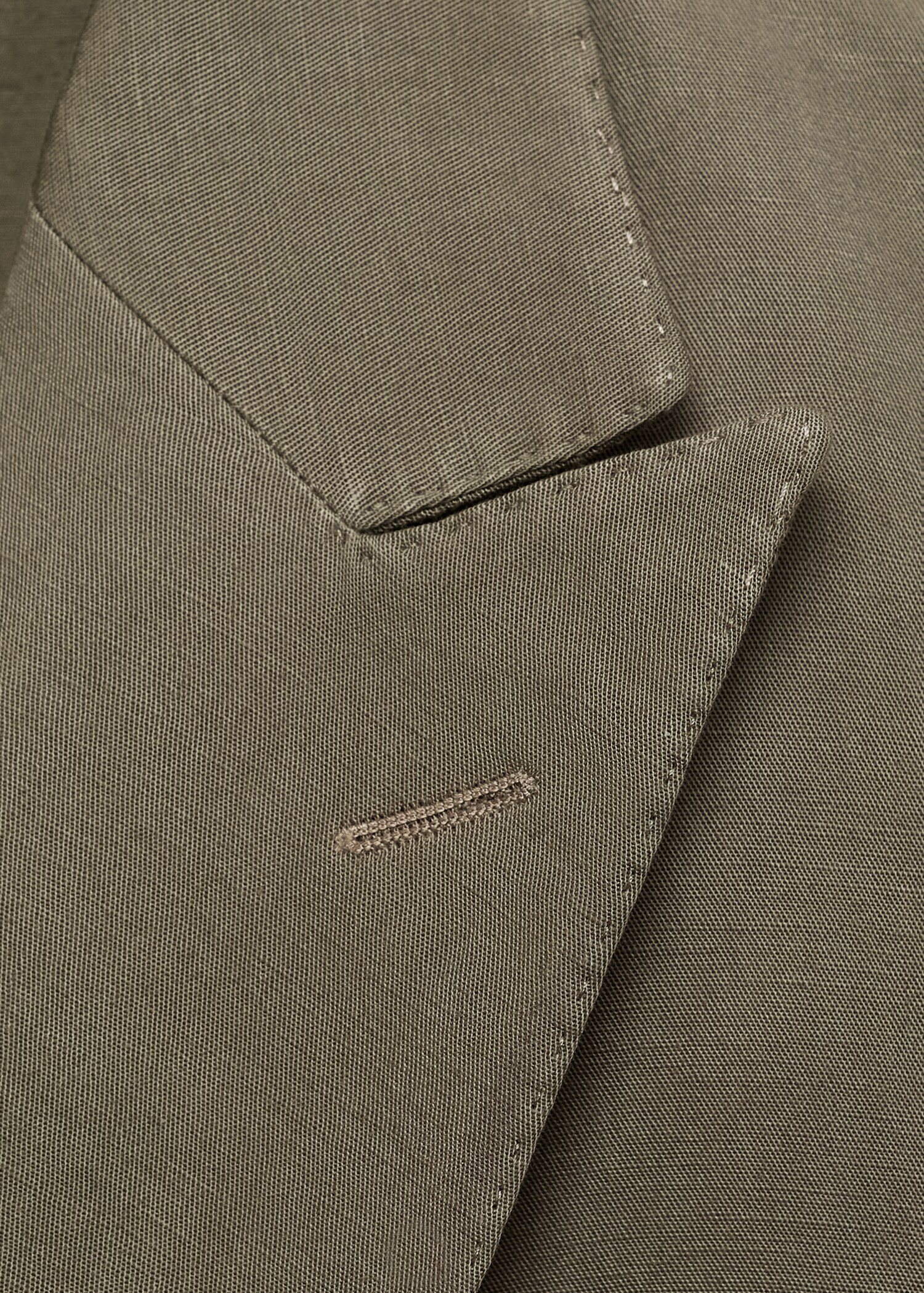 Blazer doppiopetto slim fit in misto lino - Dettaglio dell'articolo 8