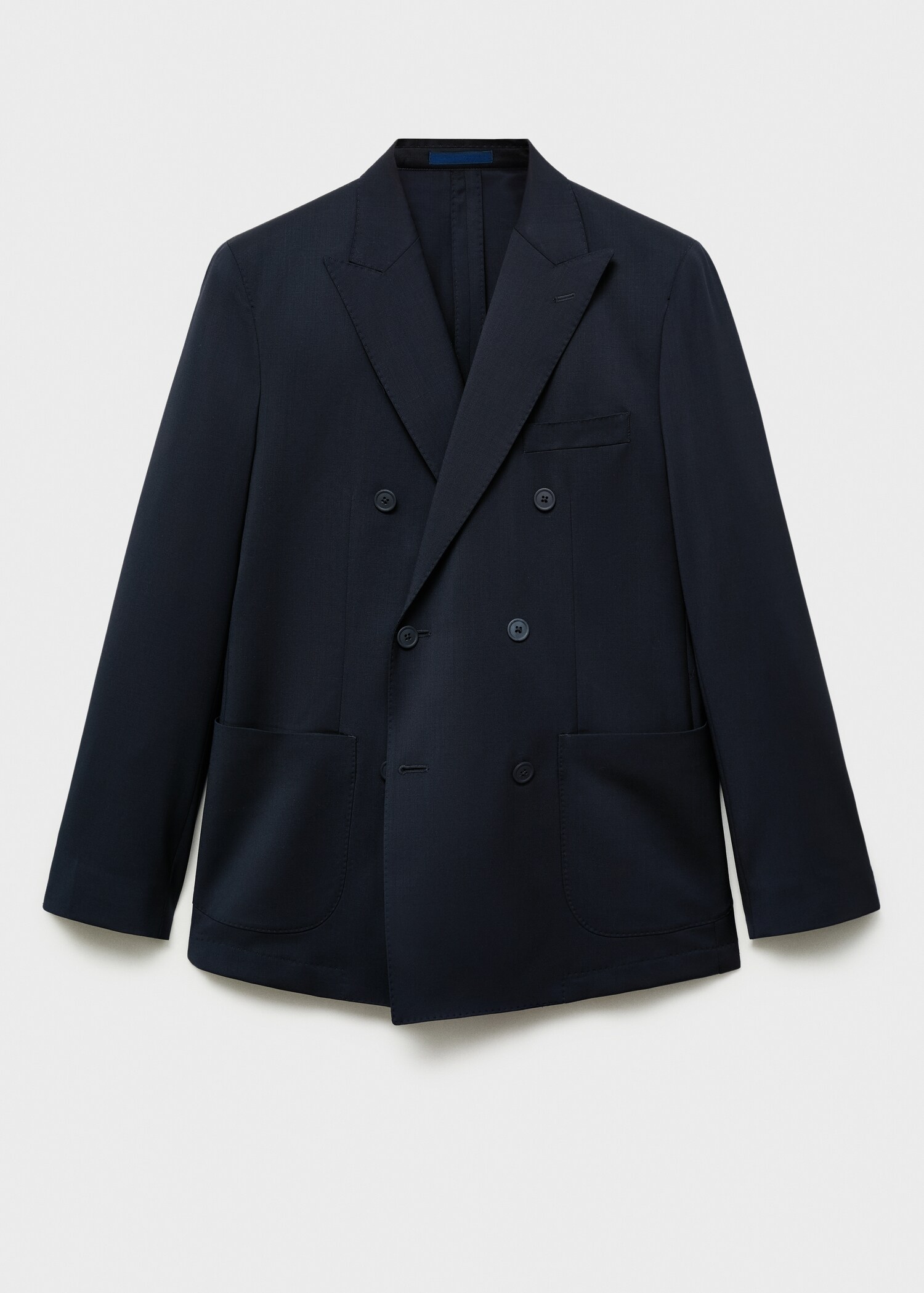 Veste costume croisée 100 % laine froide - Article sans modèle