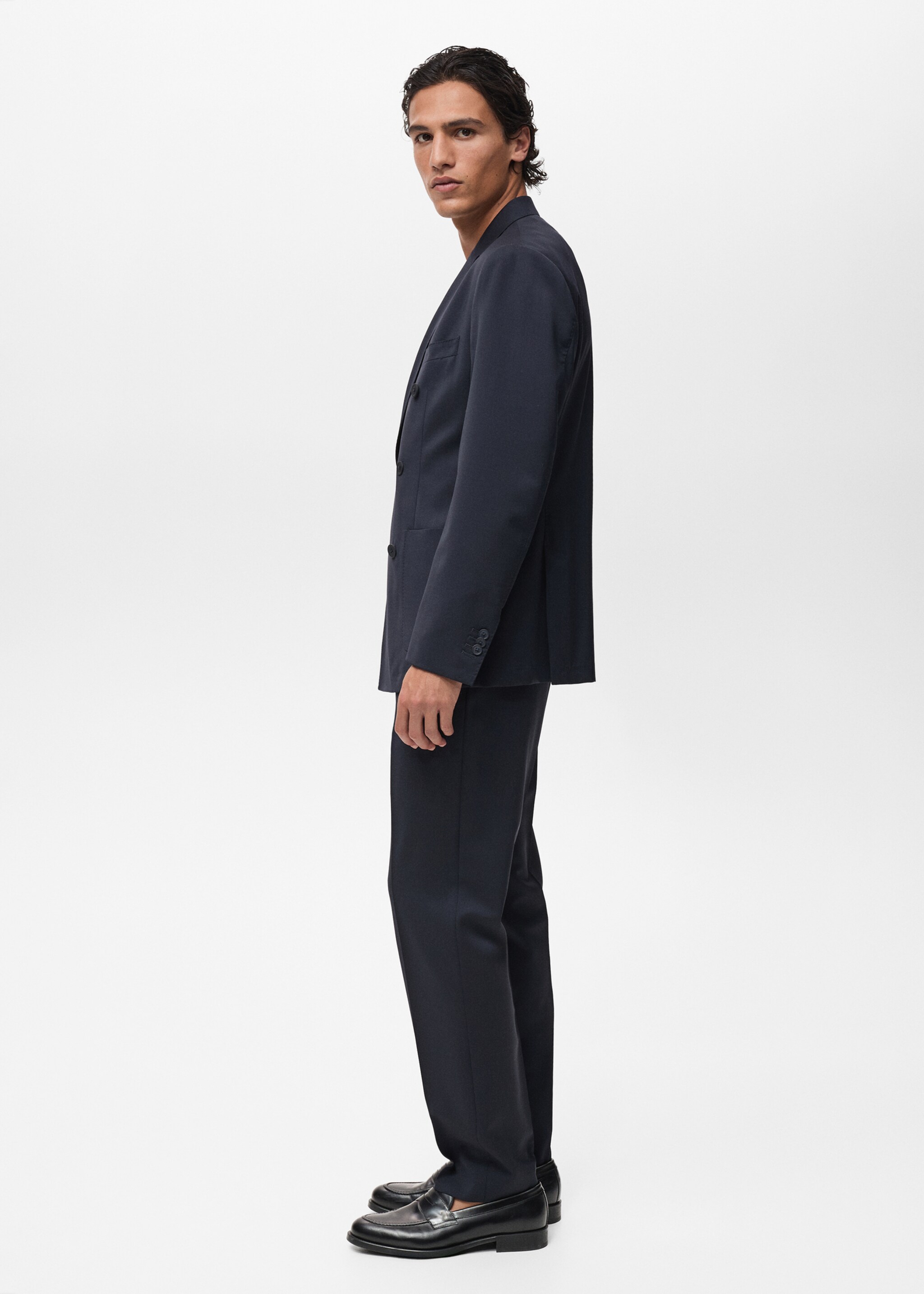Veste costume croisée 100 % laine froide - Détail de l'article 4