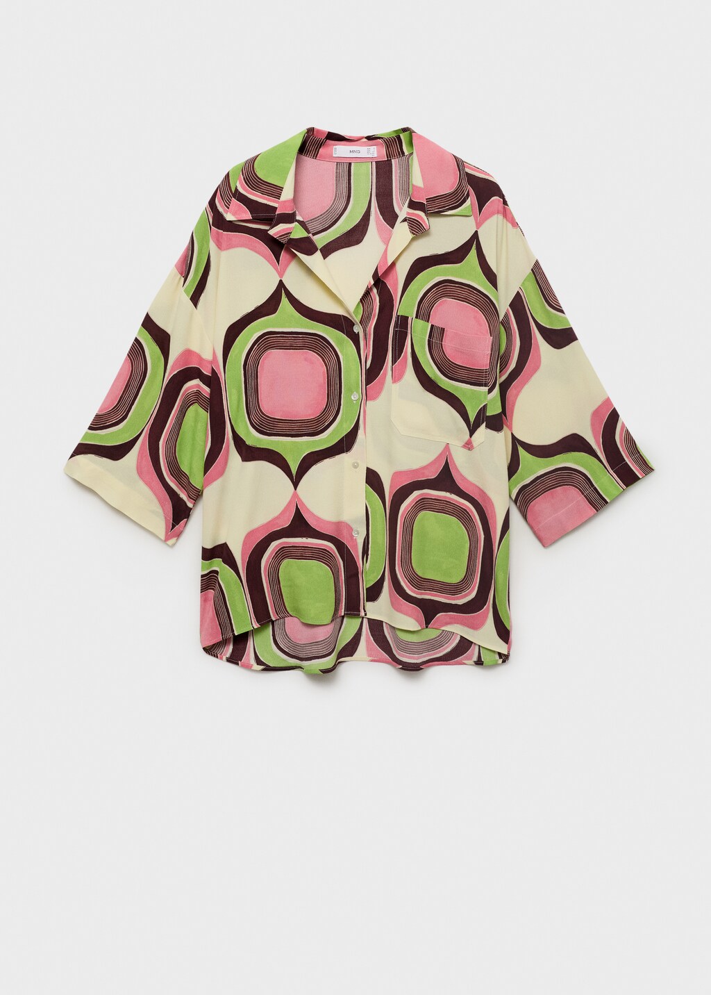 Geometric print blouse