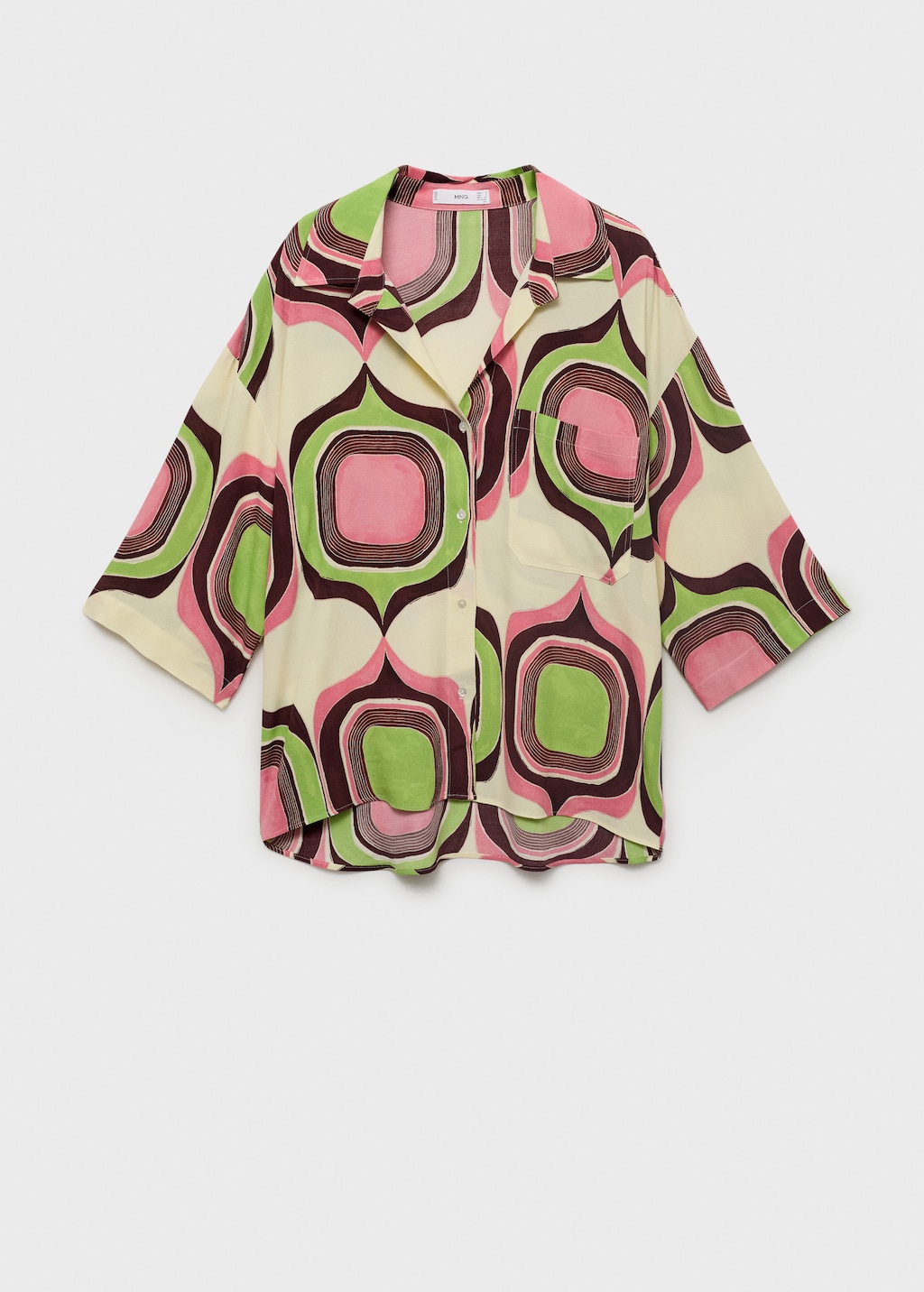 Geometric print blouse