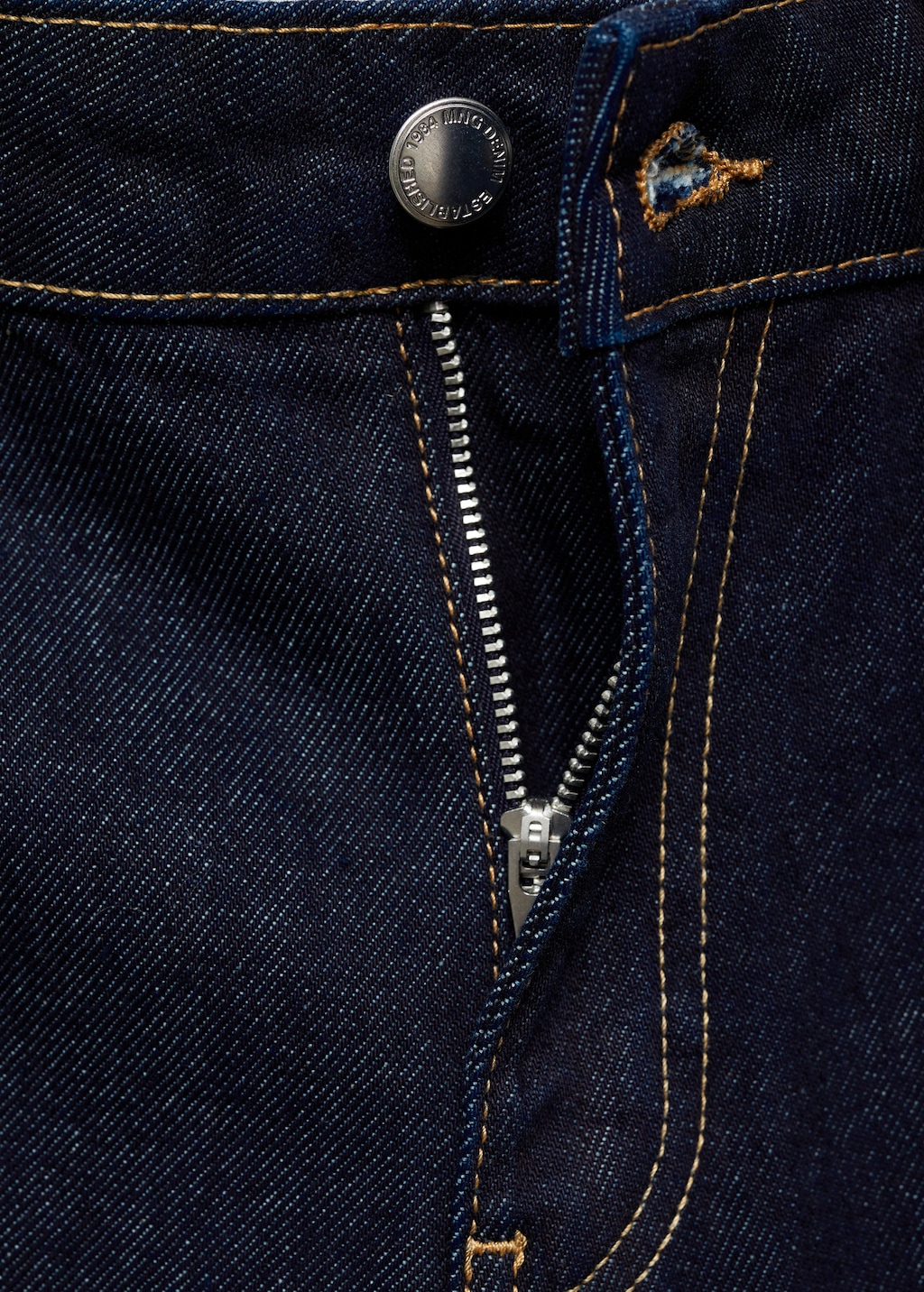 Wide leg mid-rise jeans