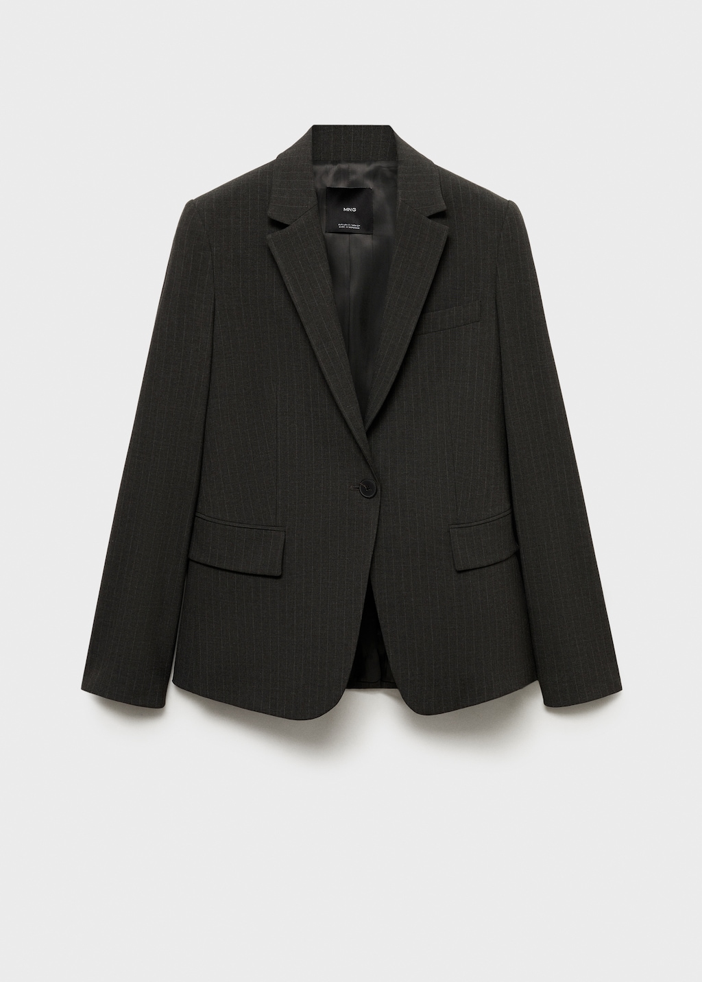 Pinstripe suit blazer