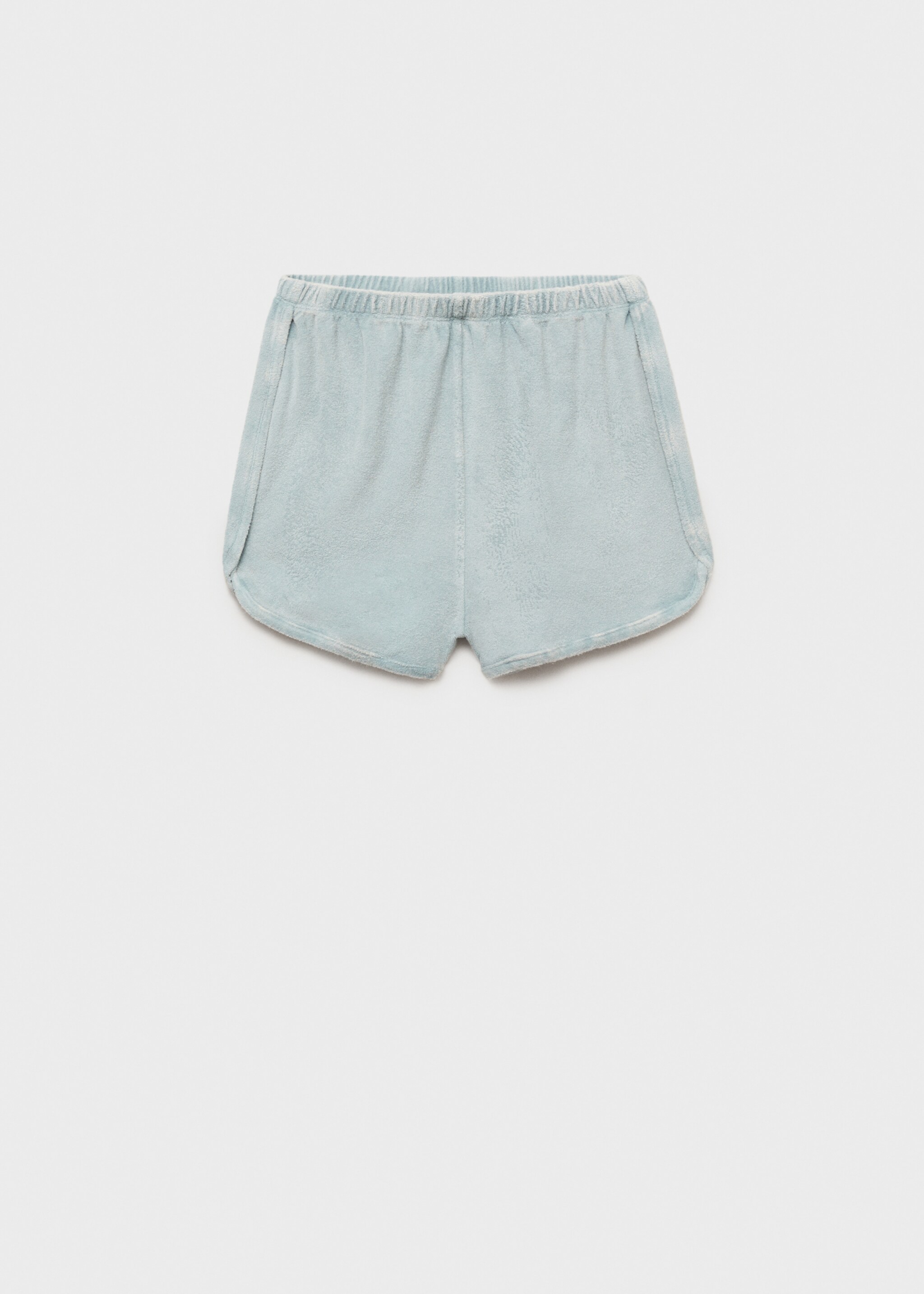 Terry cotton overdyed shorts - Article without model