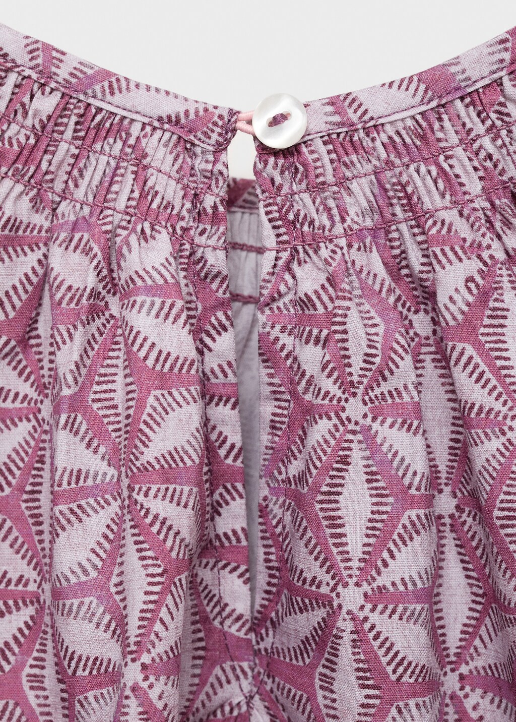 Printed cotton blouse