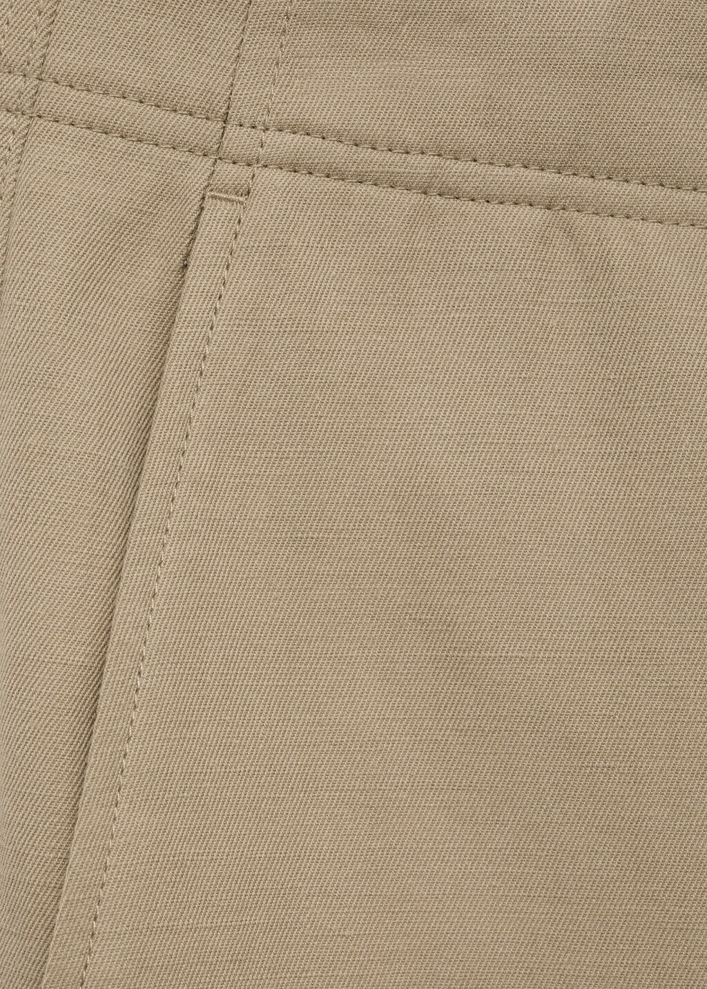 Linen-blend regular-fit pants