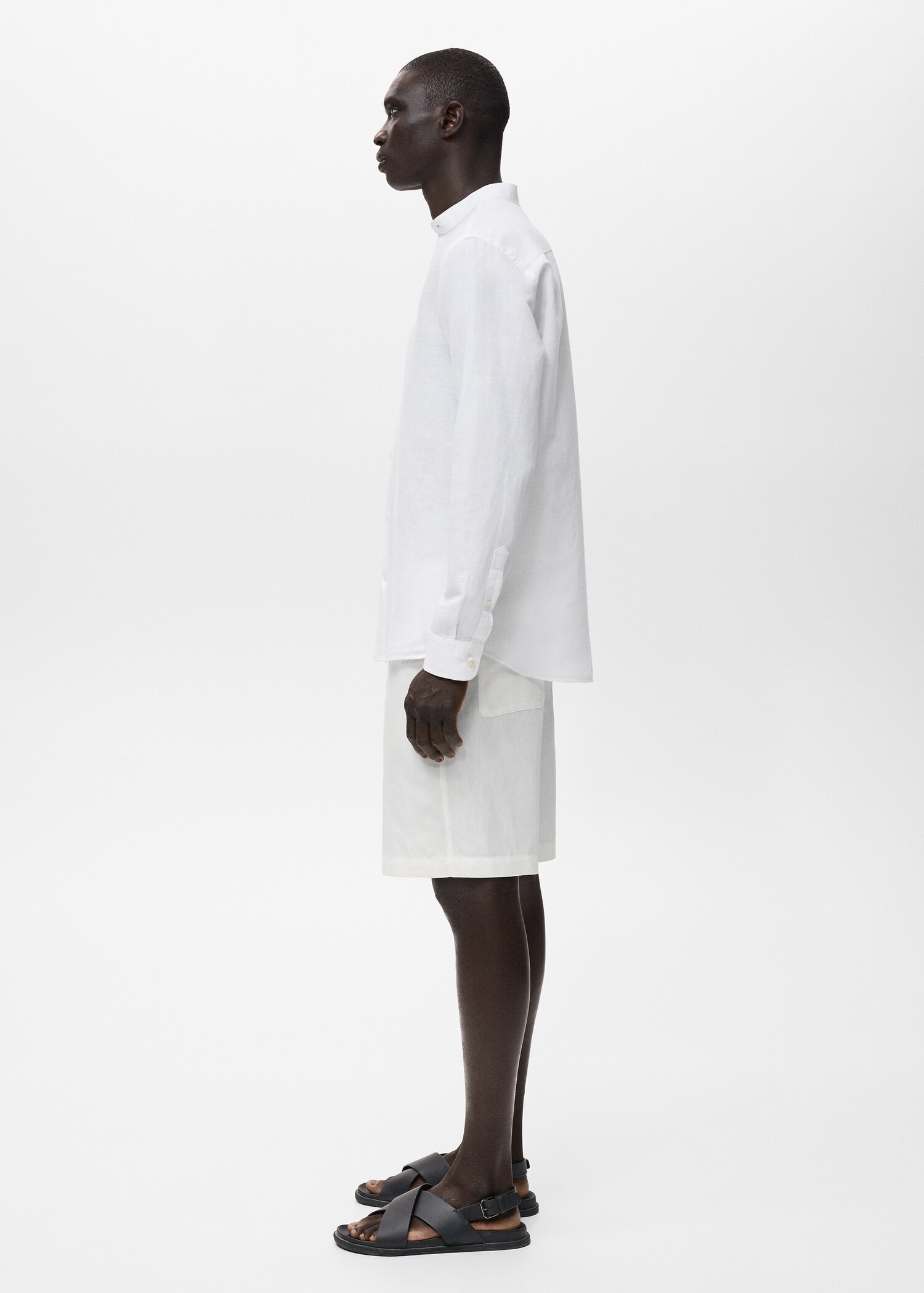 Camisa lino cuello mao - Detalle del artículo 2