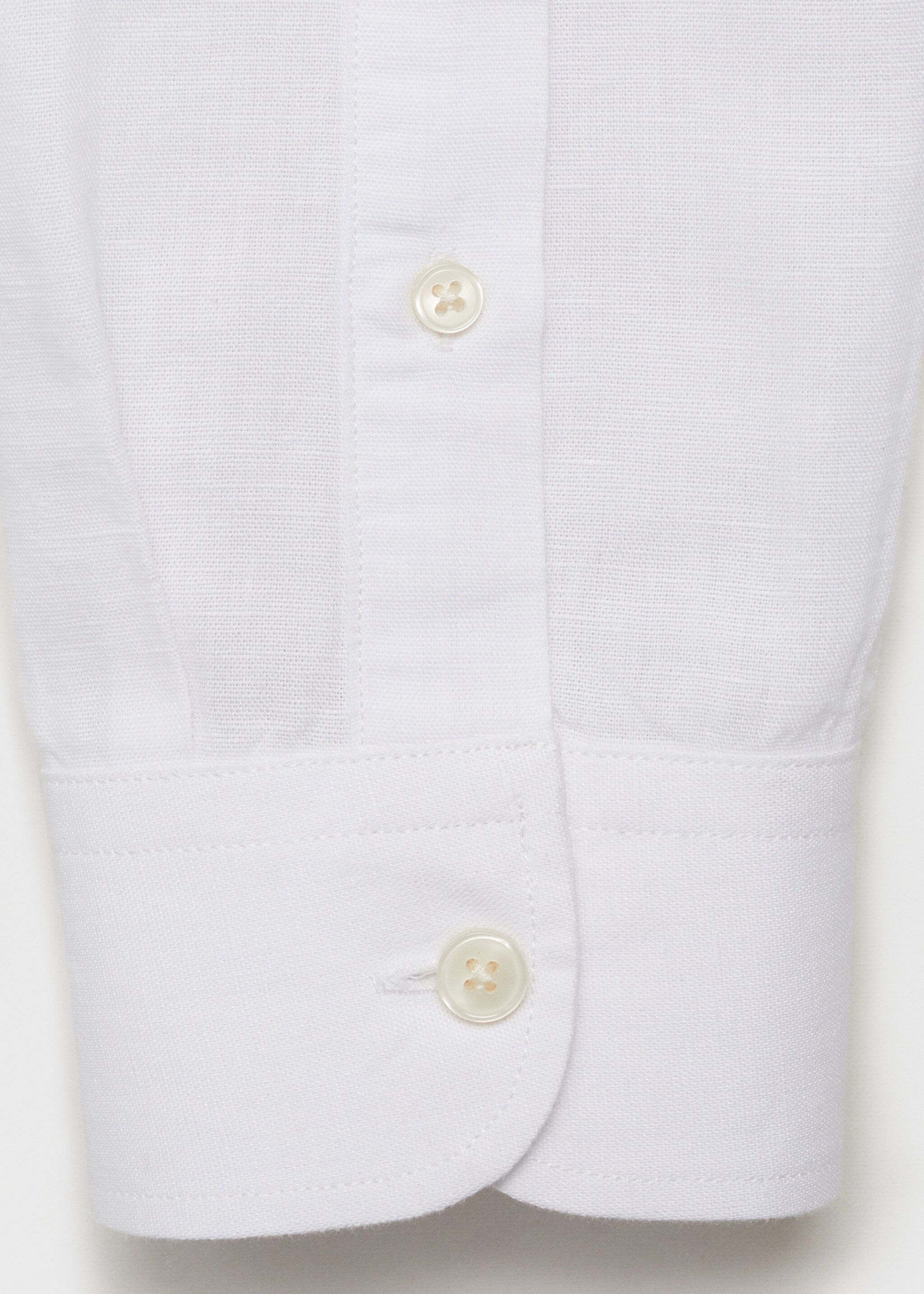 Mao collar linen shirt - Details of the article 0