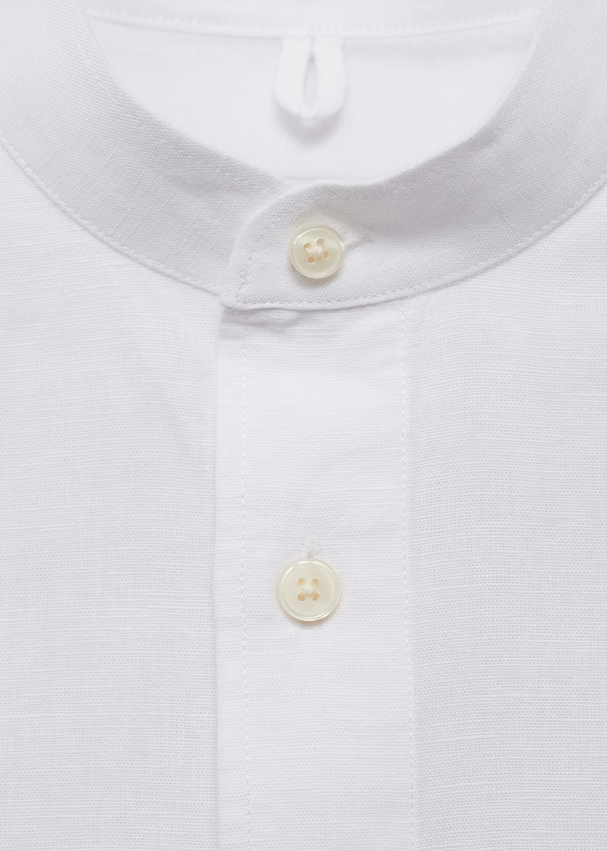 Mao collar linen shirt - Details of the article 8