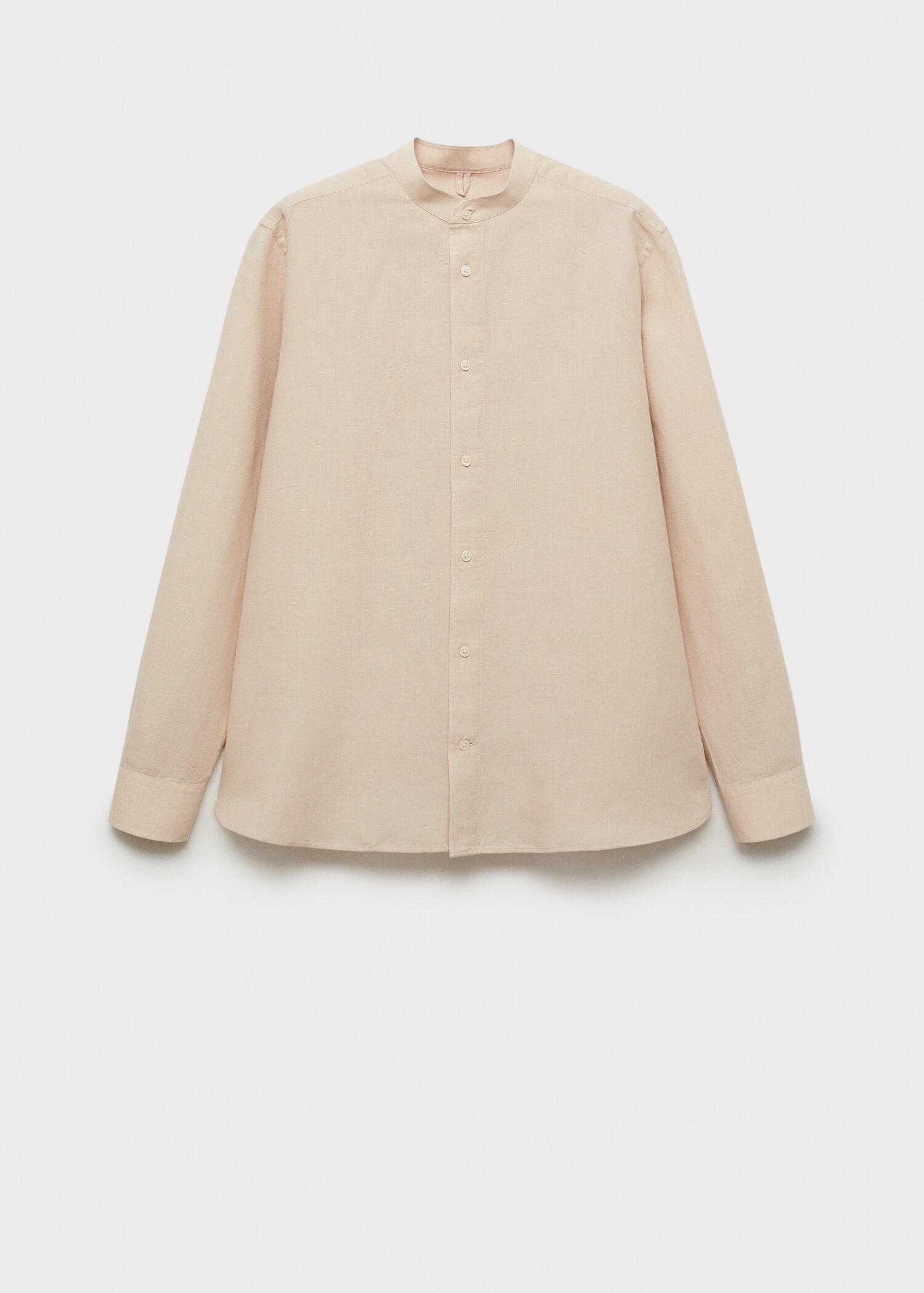 Mao collar linen shirt - Article without model