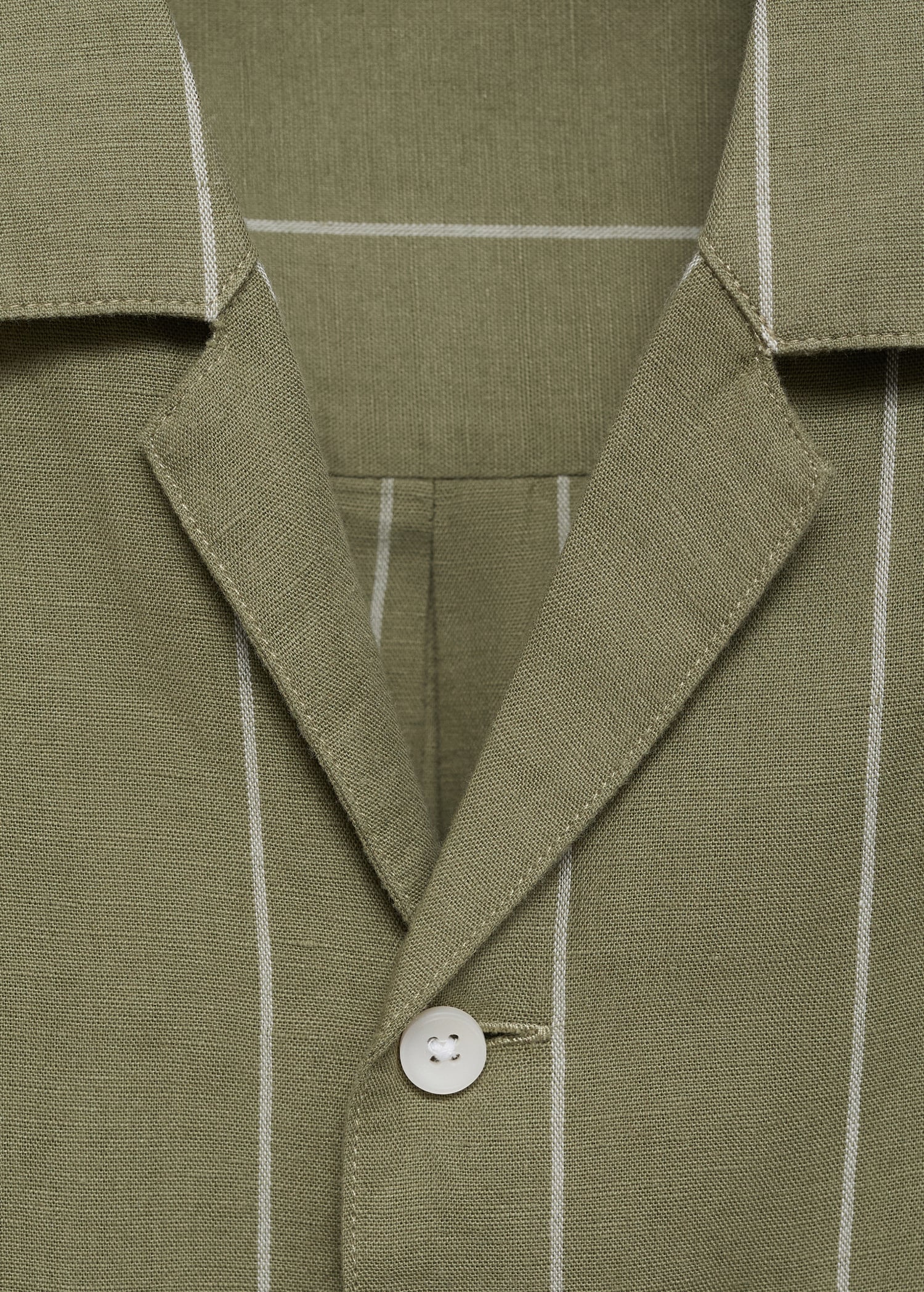 Camisa lino bowling raya diplomática - Detalle del artículo 8
