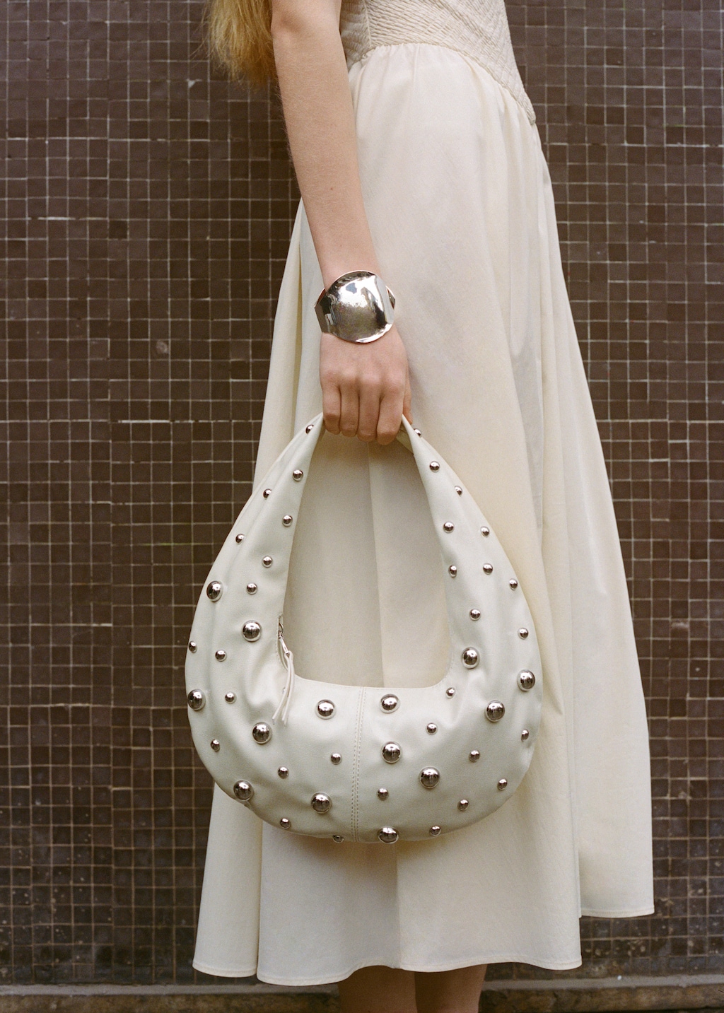 Studded shoulder bag - Women | MANGO USA