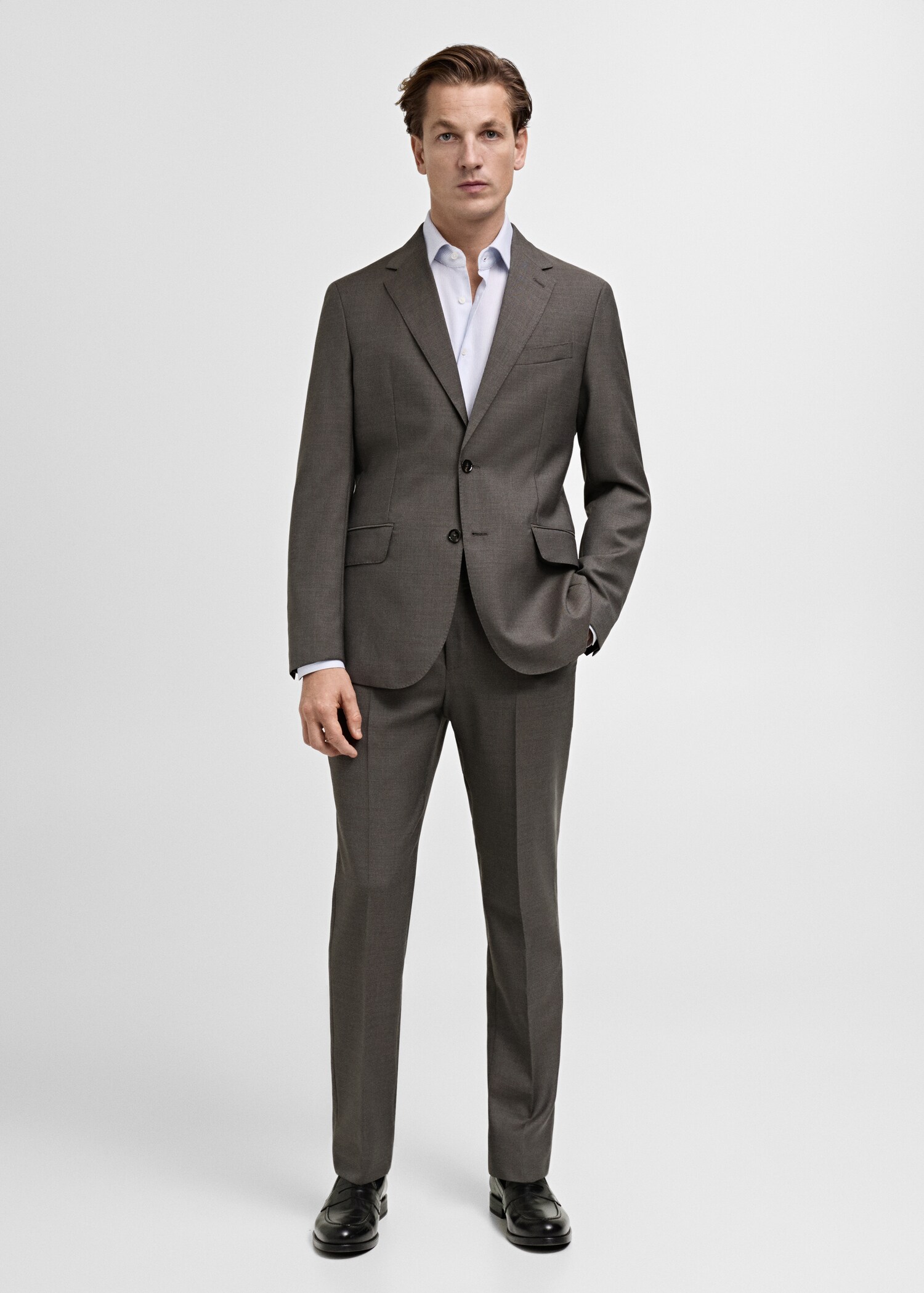 Blazer de fato Veneza de 100% lã virgem - Plano geral