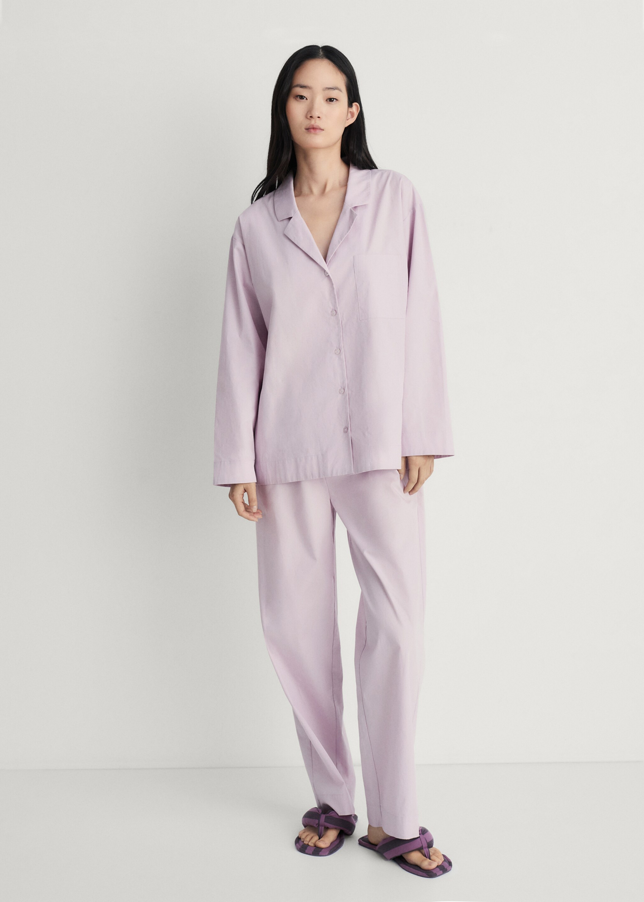 Garment-washed cotton shirt - General plane