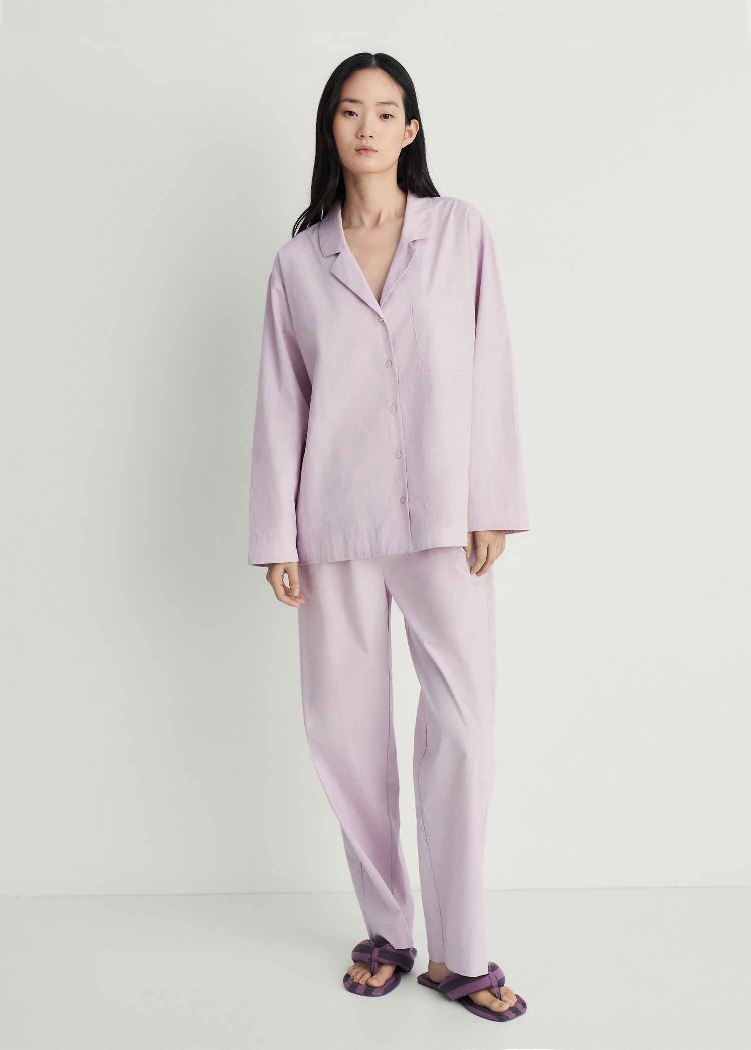 Garment-washed cotton shirt - General plane