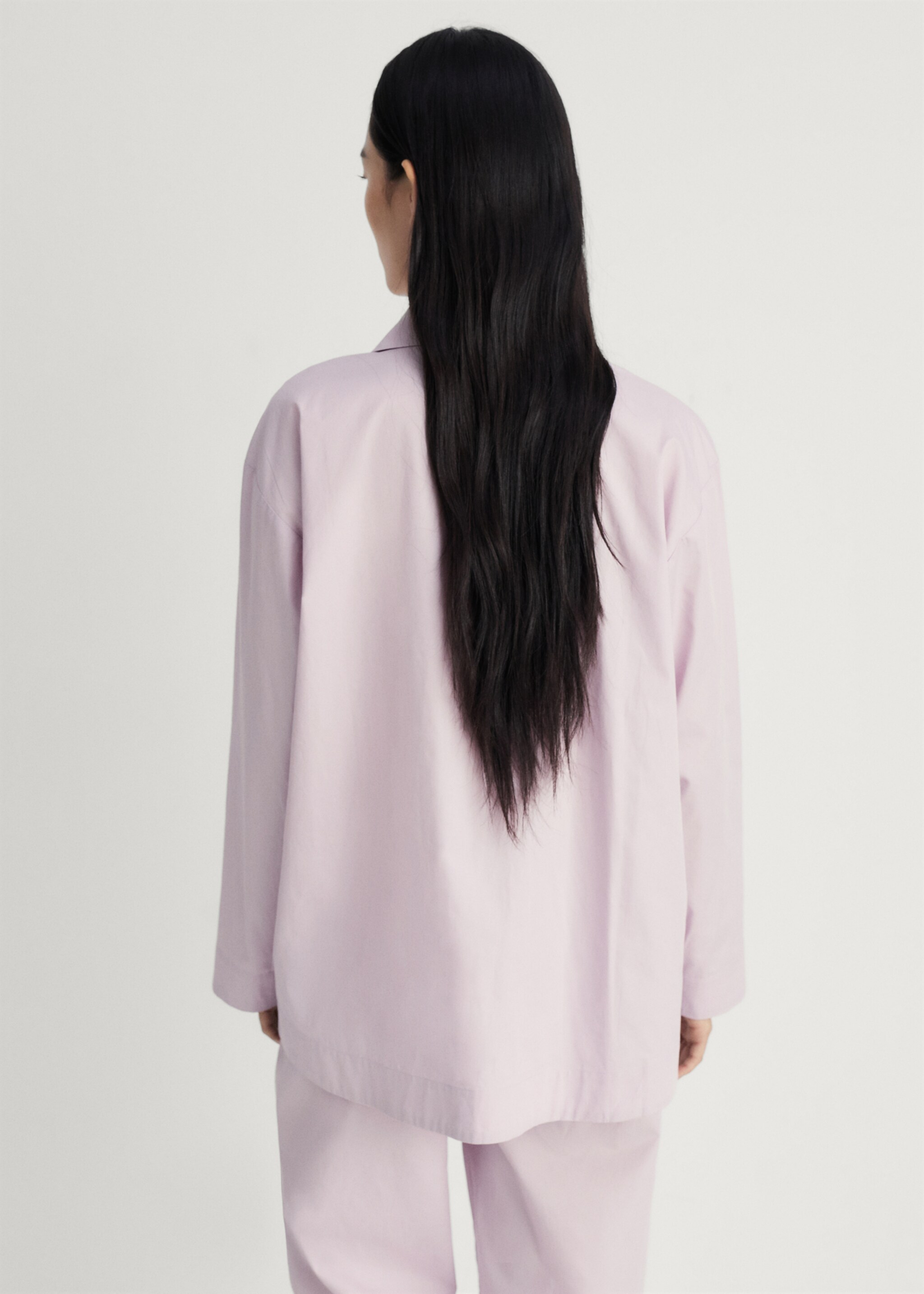 Garment-washed cotton shirt - Reverse of the article
