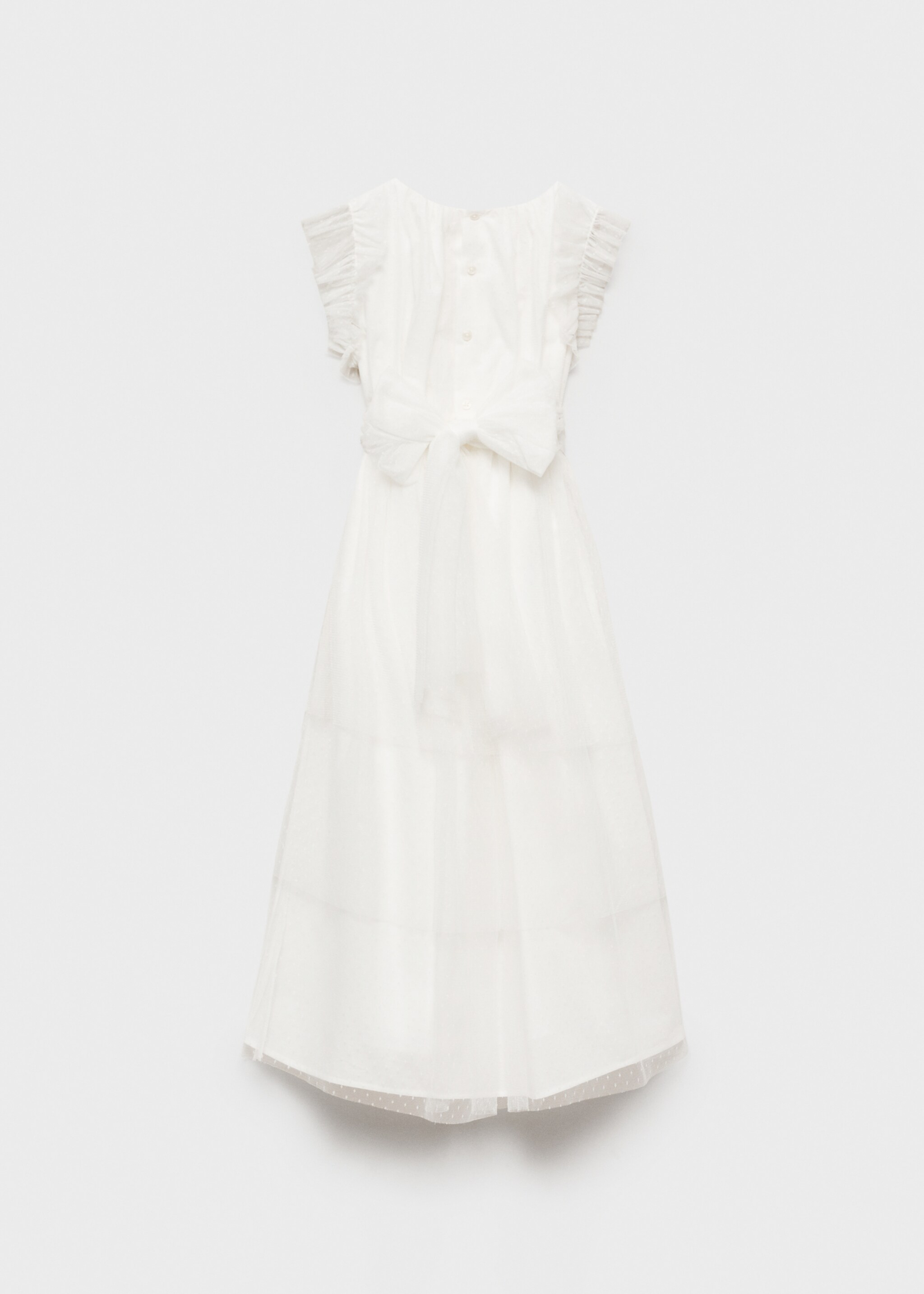 Ruffle plumeti dress - Reverse of the article