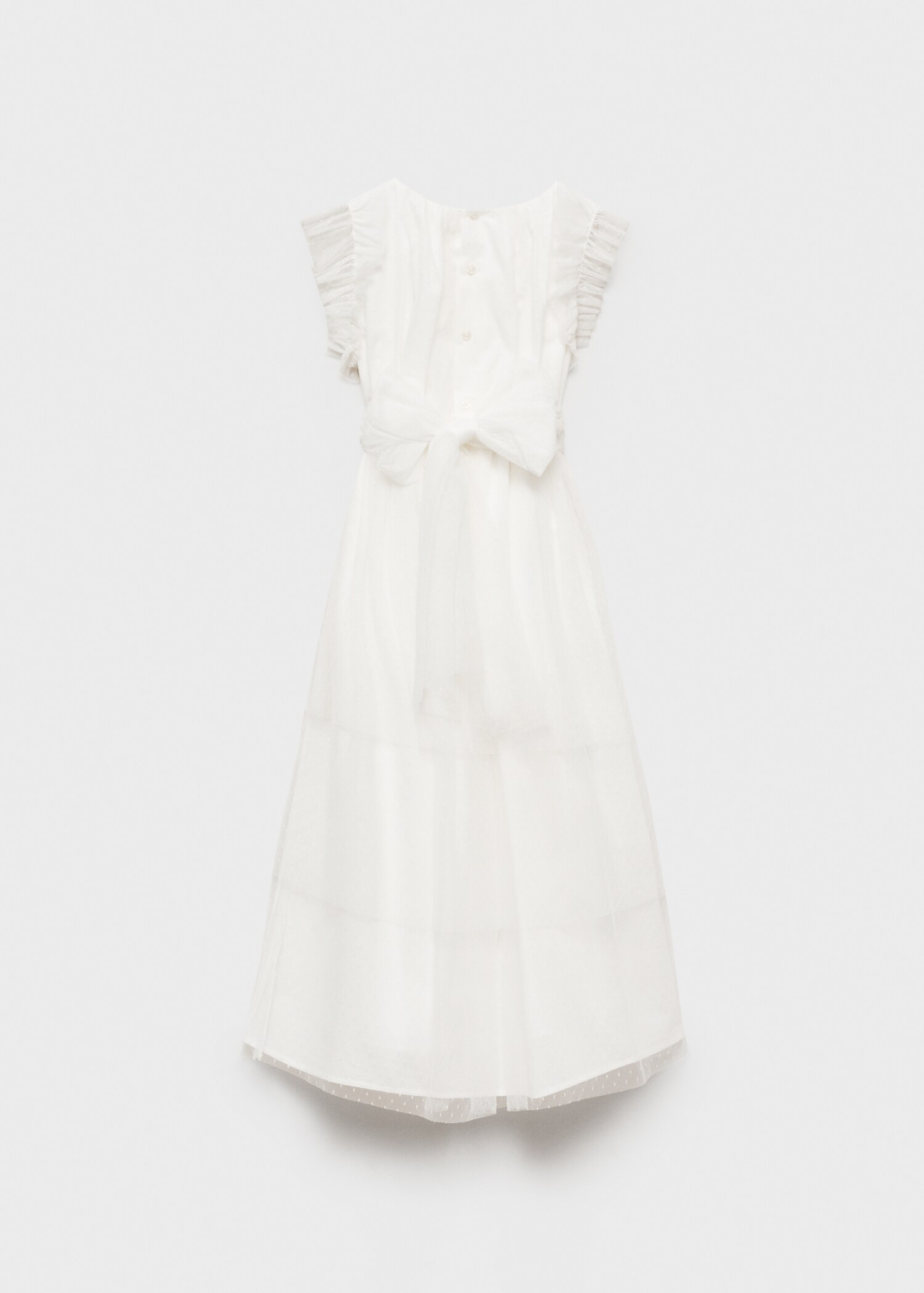 Ruffle plumeti dress - Reverse of the article