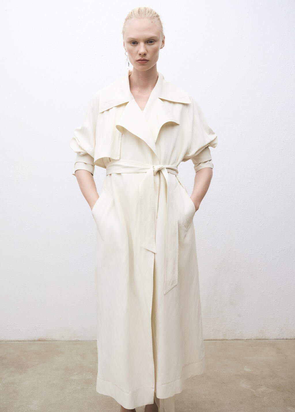 Short chiffon combined dress - Women | MANGO USA