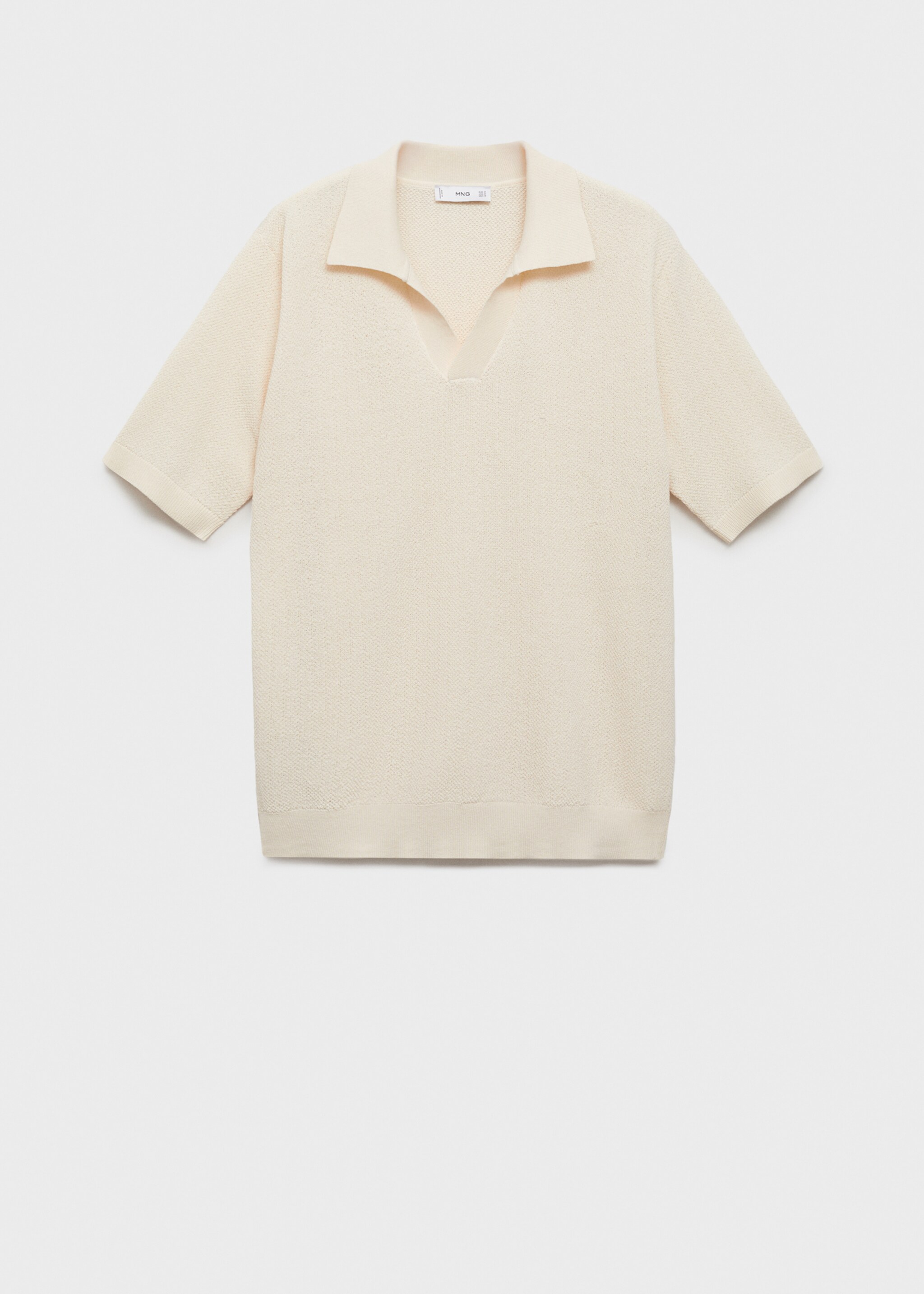 Fine-knit polo shirt - Article without model