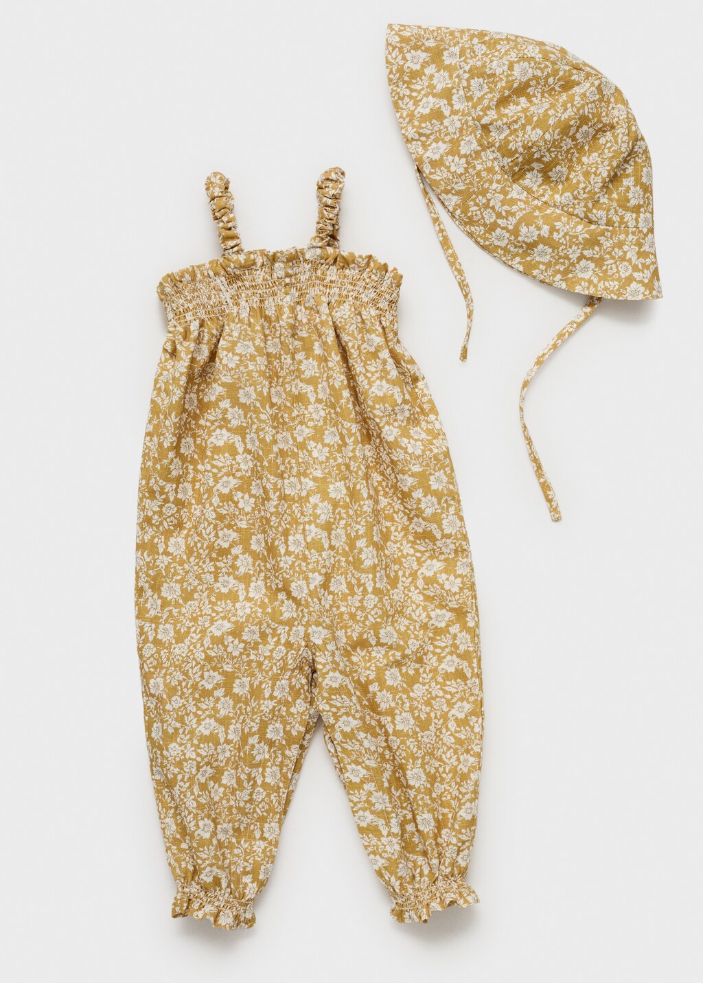 Print cotton one-piece suit - Kids | MANGO USA