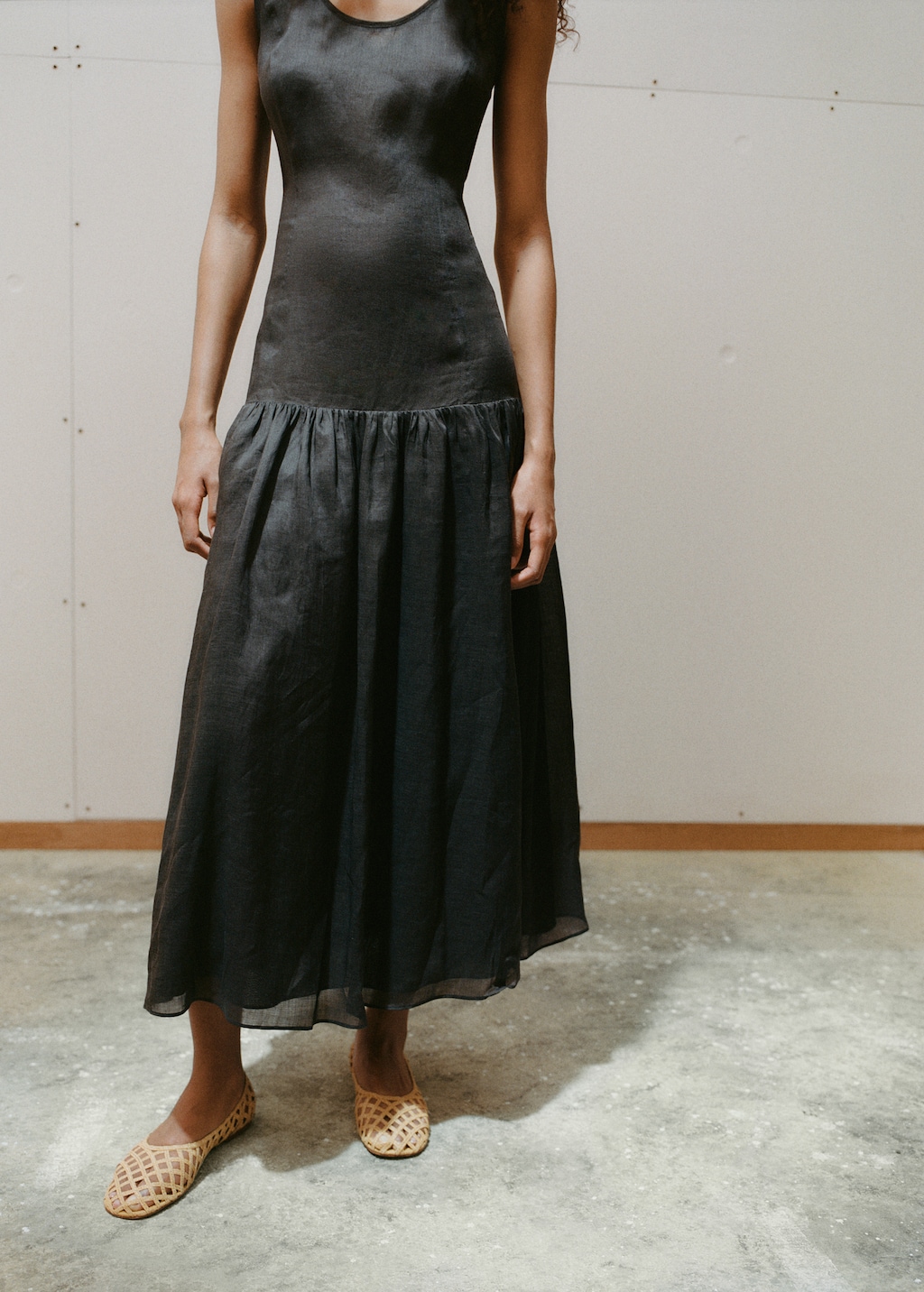 Natural fiber ballet flats