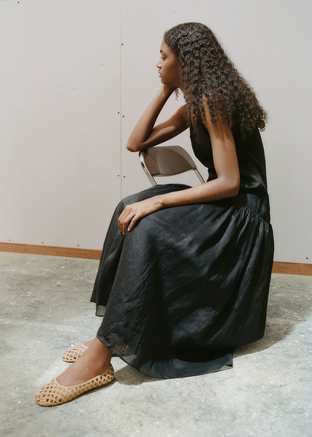 Natural fiber ballet flats