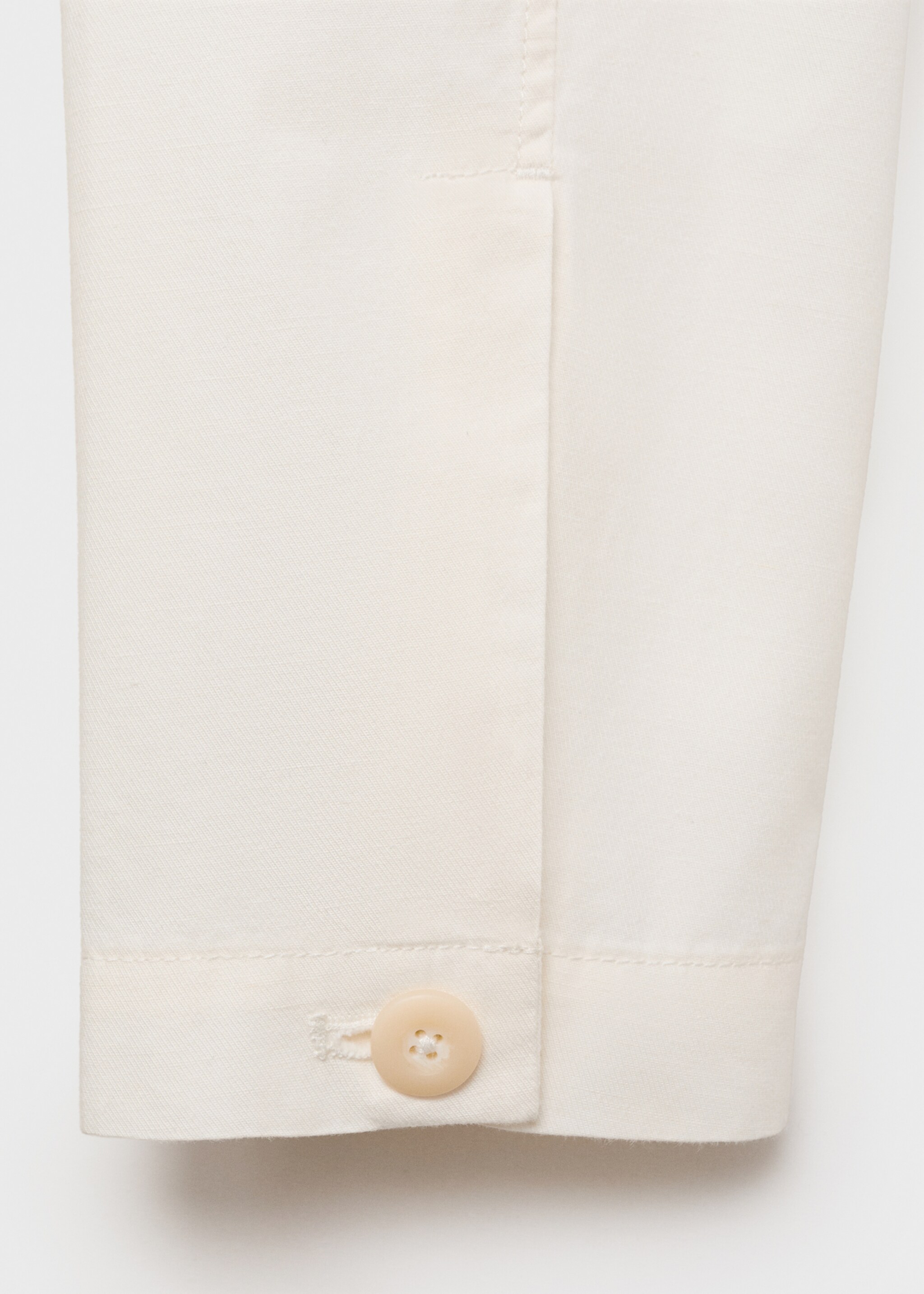 Linen-cotton overshirt with pocket - Details of the article 0