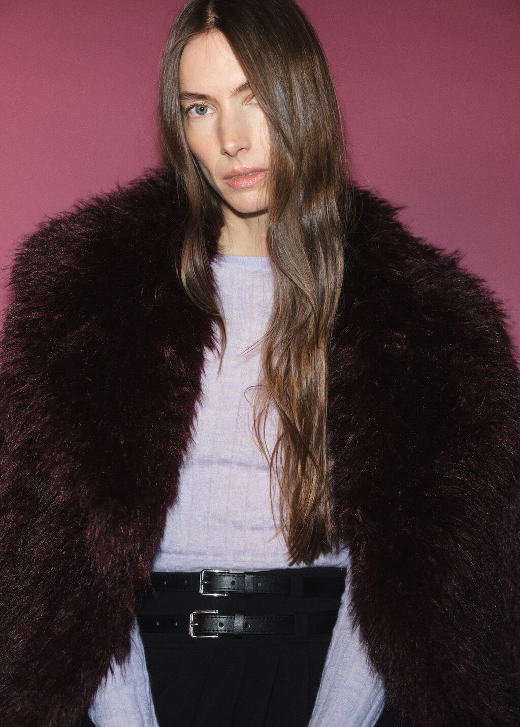 Ribbed round-neck sweater