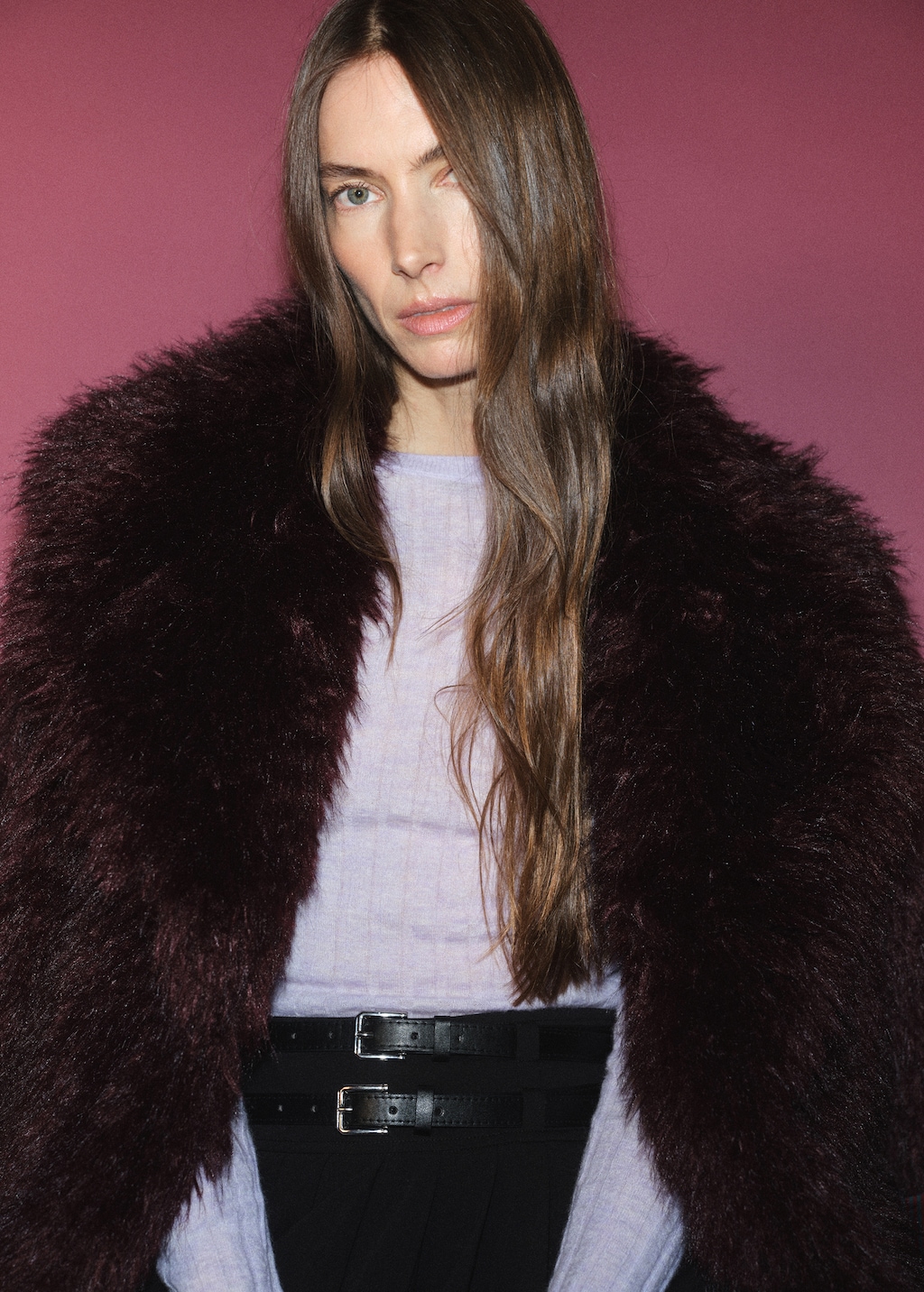 Ribbed round-neck sweater