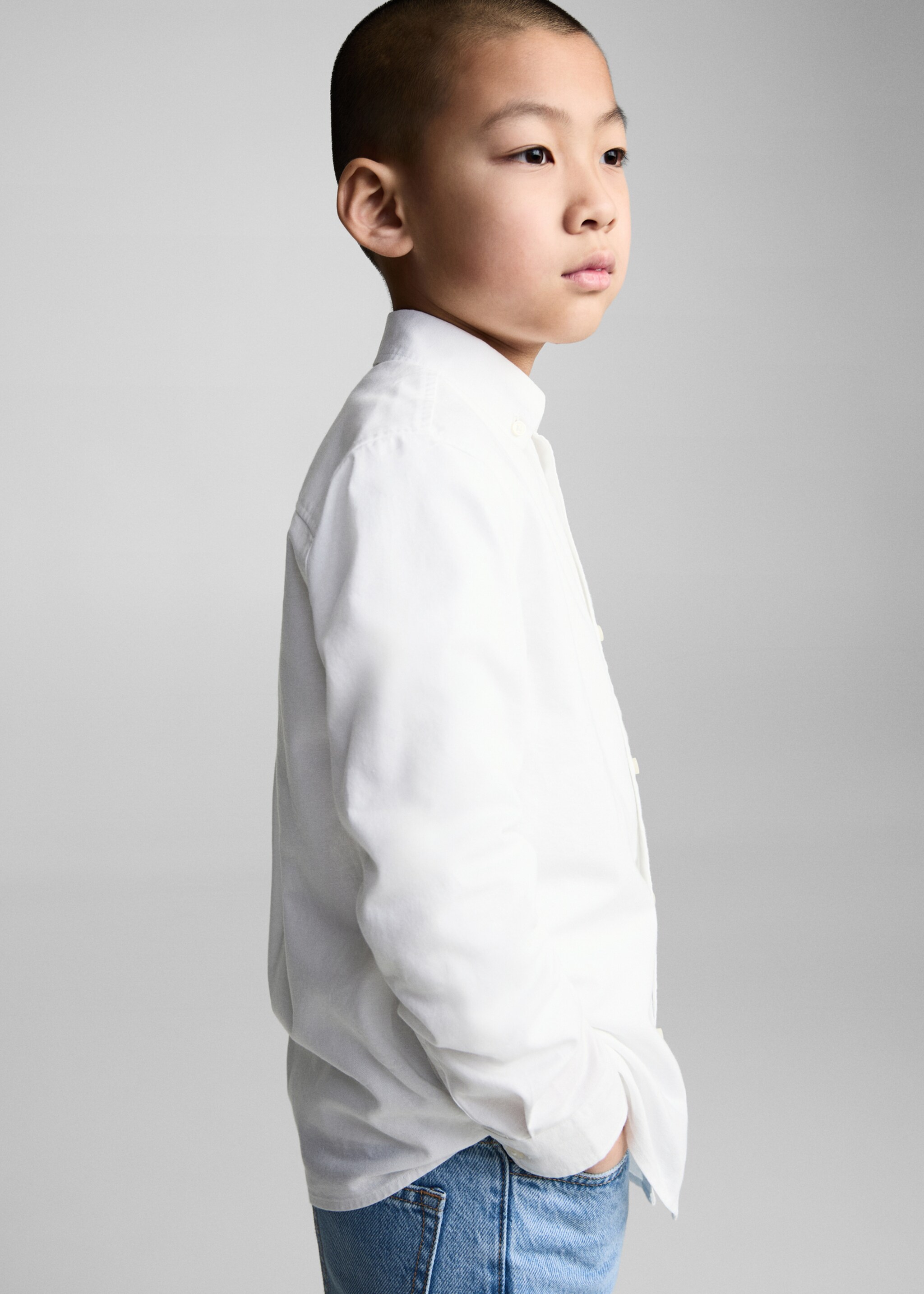 100% cotton Oxford shirt - Детальніше про товар 4